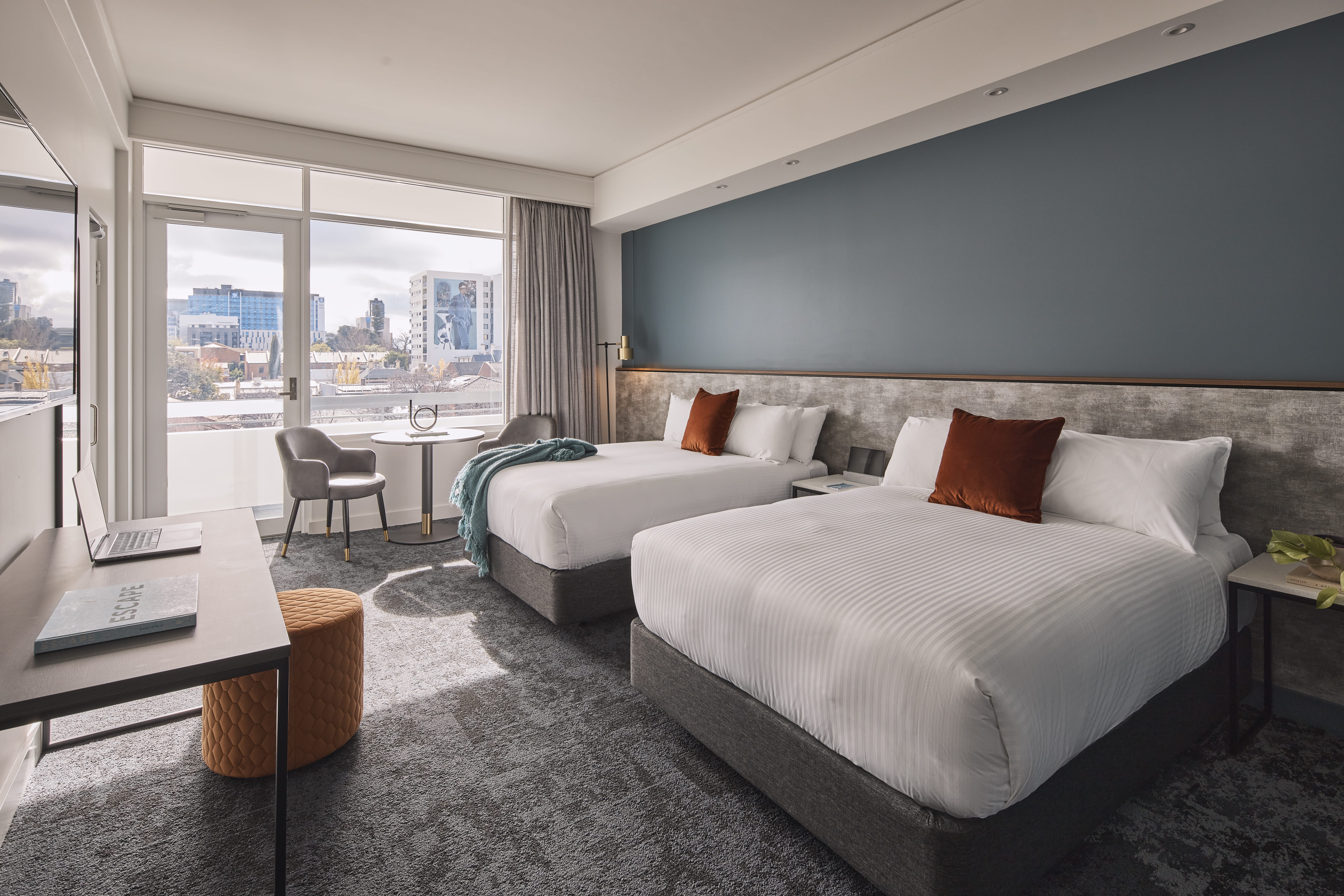 Studio City View Two Double Beds