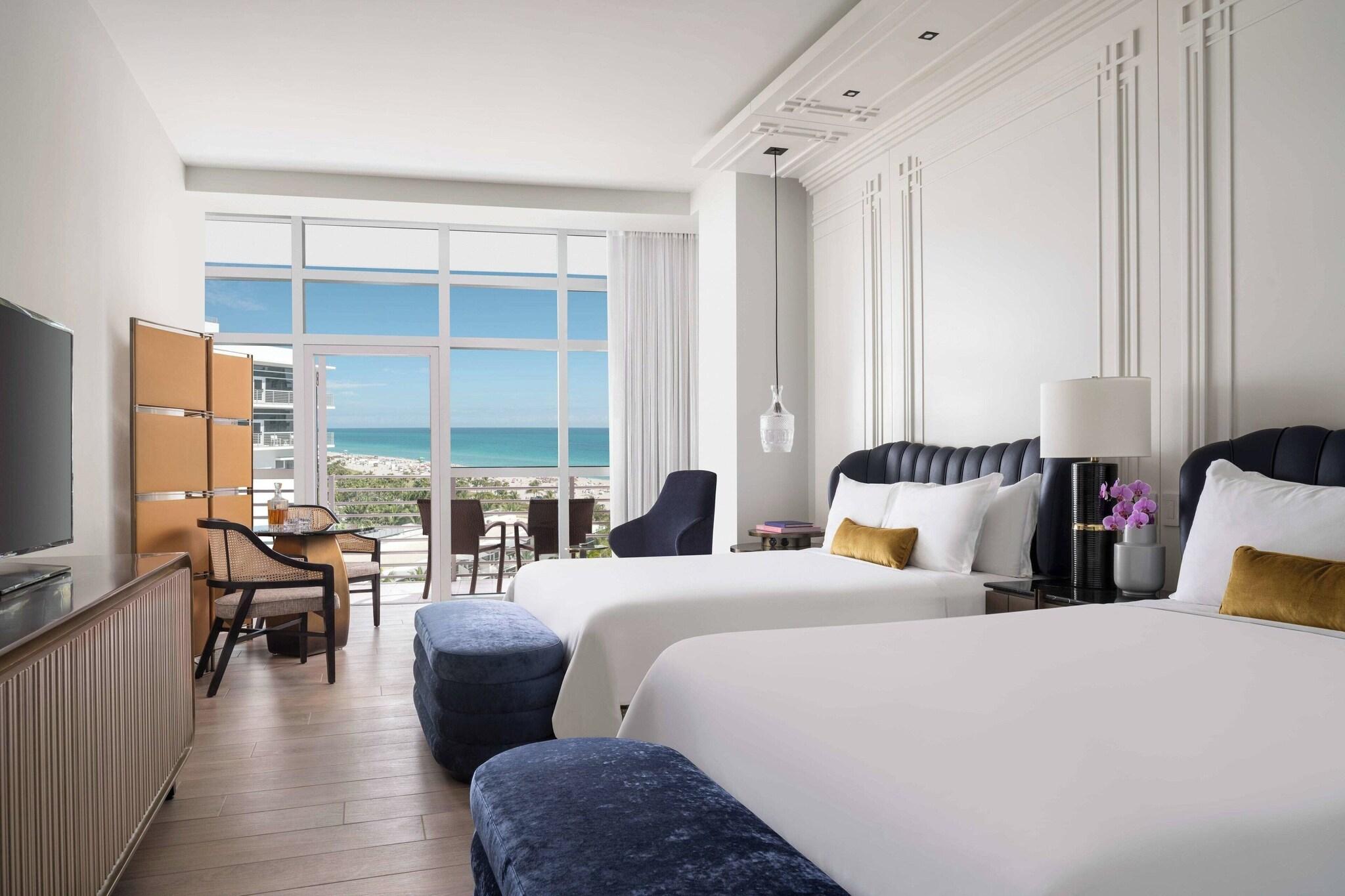 Quadruple Partial Ocean View Two Double Beds