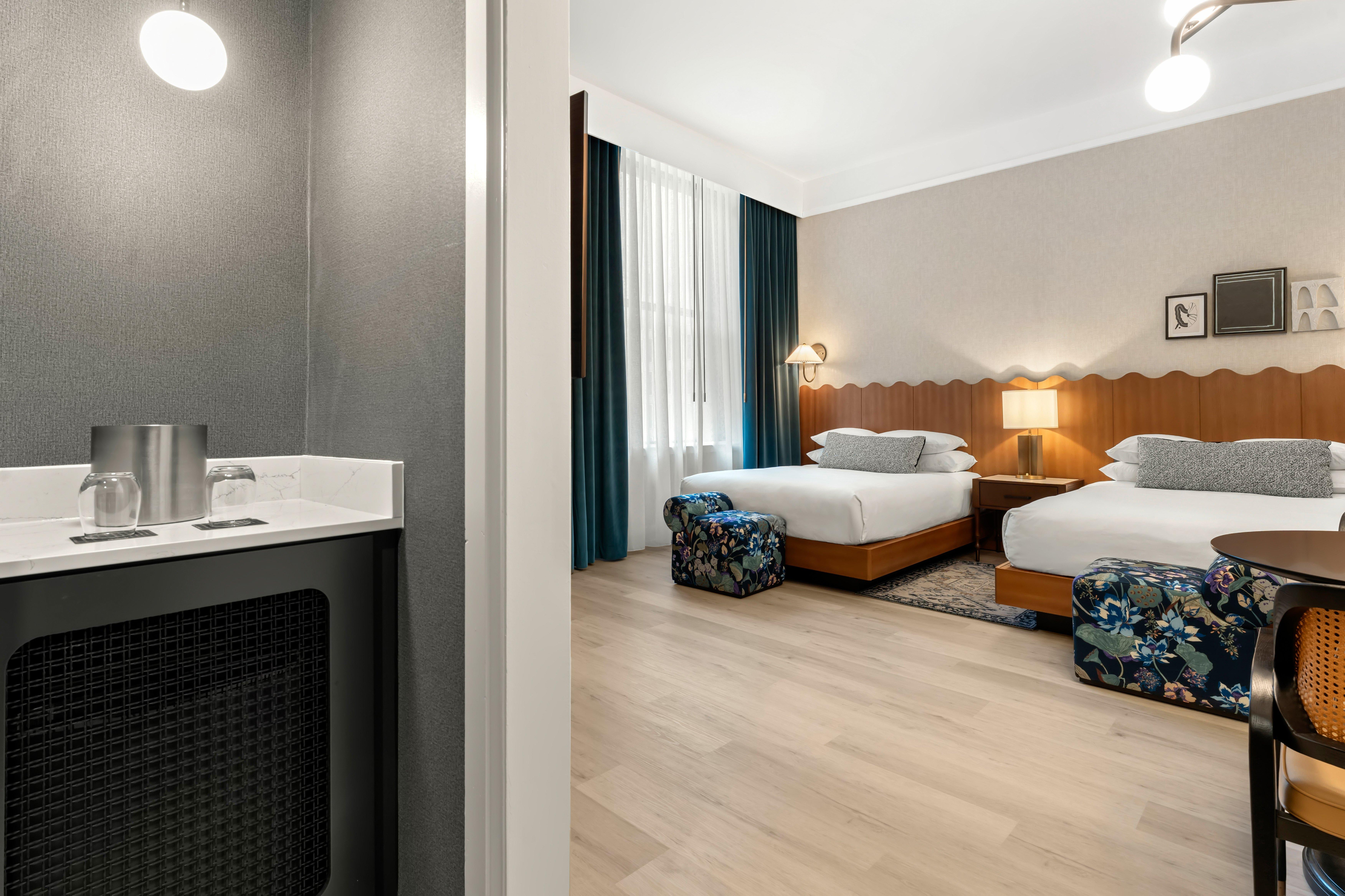 Double Two Queen Beds