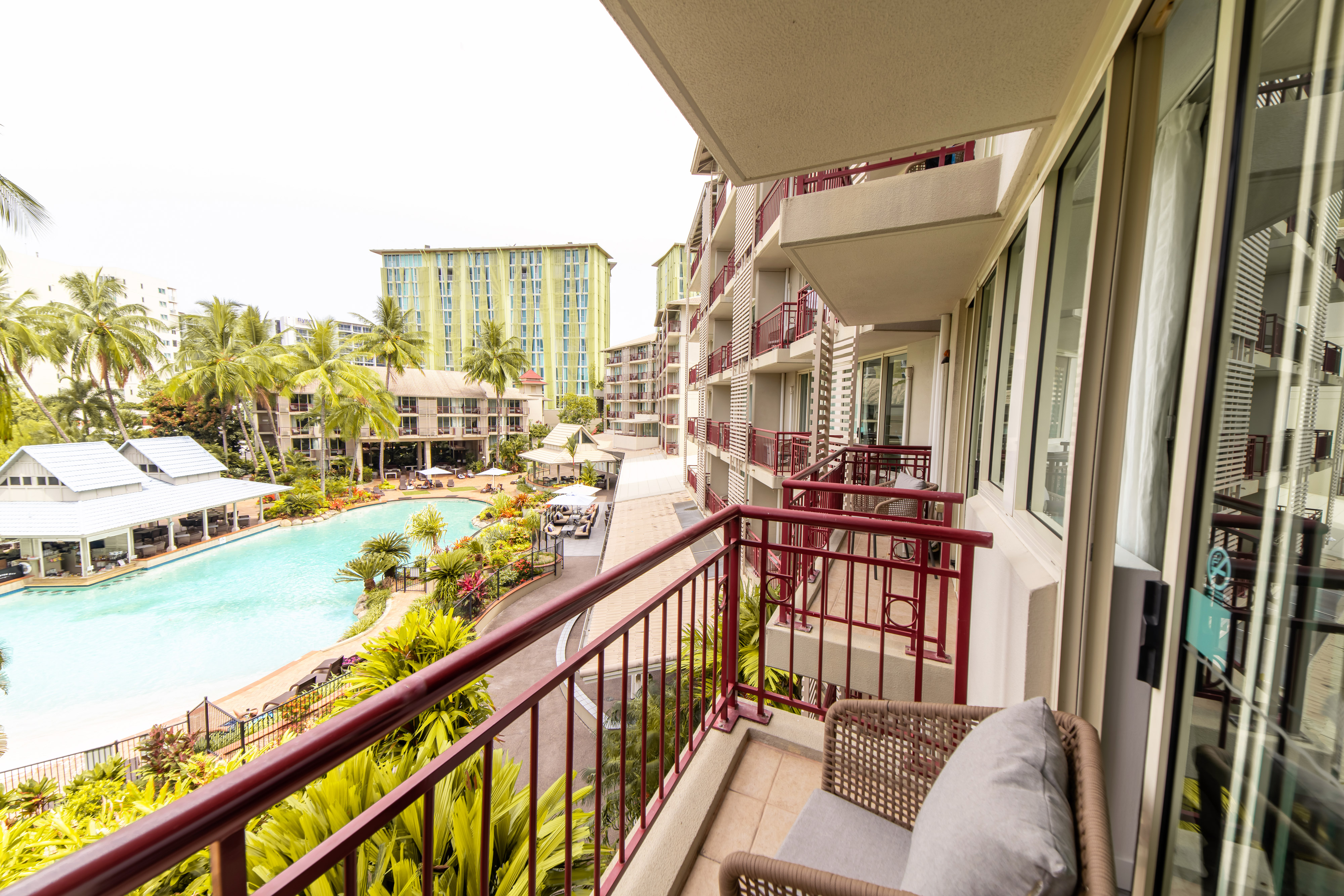 Twin Pool View Two Double Beds