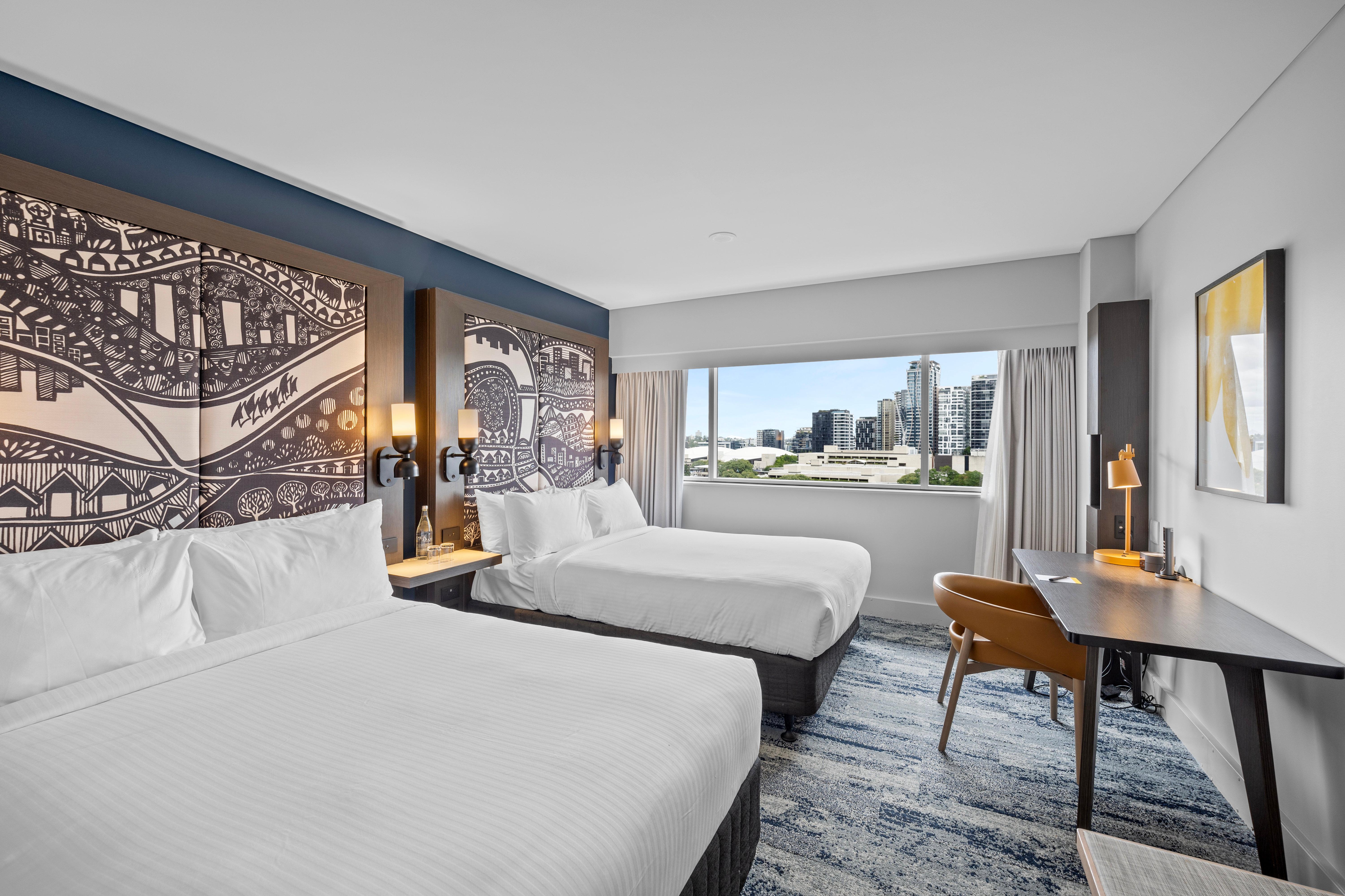 Double Two Double Beds with Views