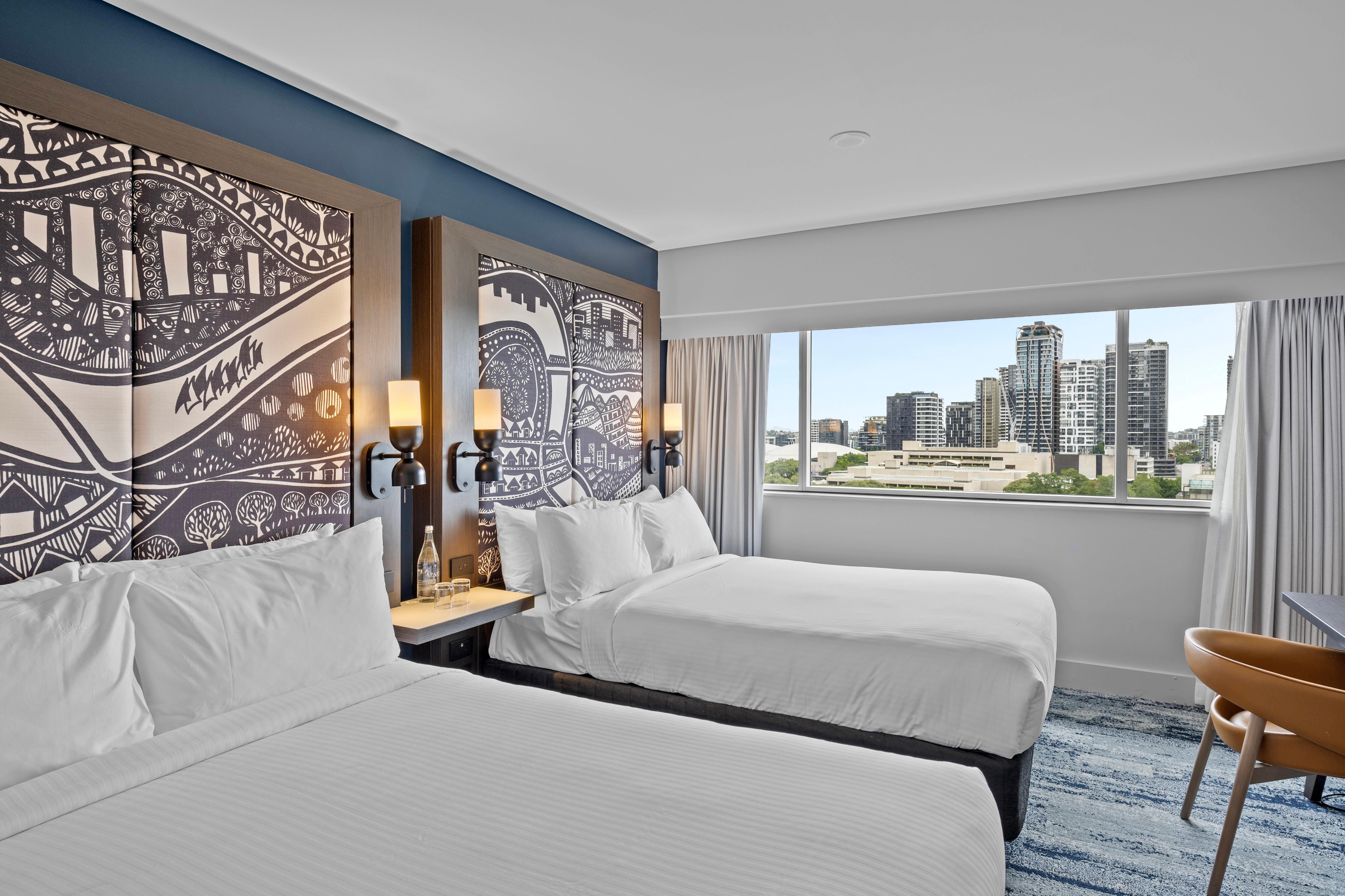 Double Two Double Beds with Views