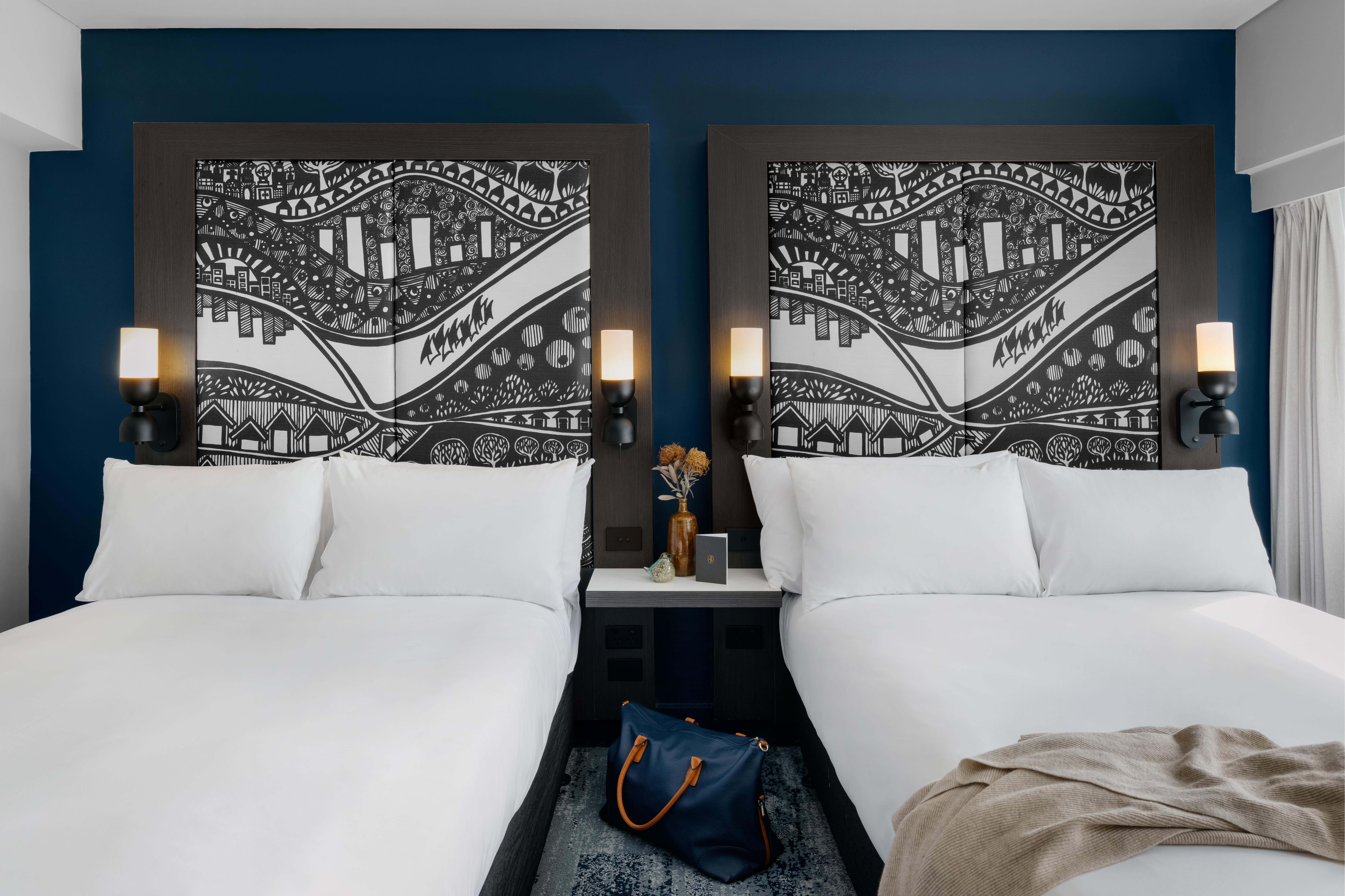 Double Two Double Beds with Views