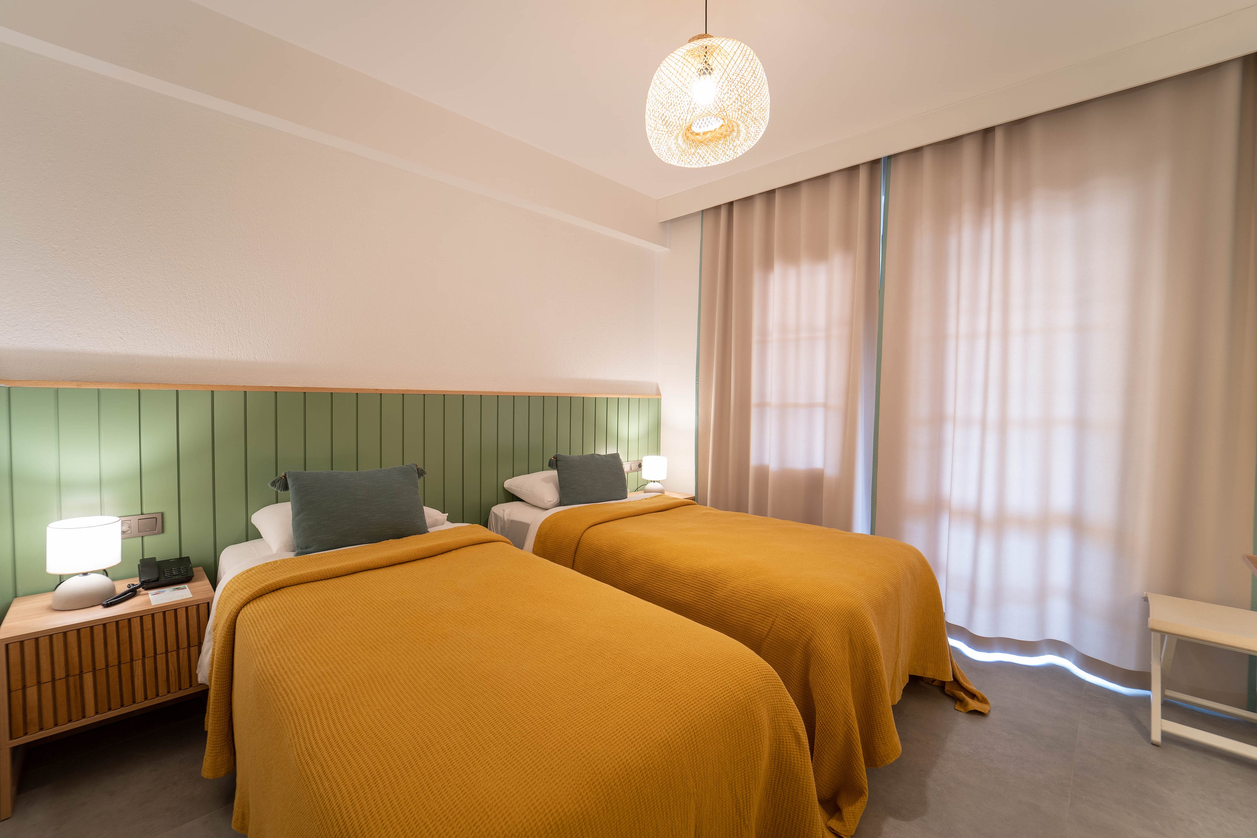 Twin Garden View with Balcony