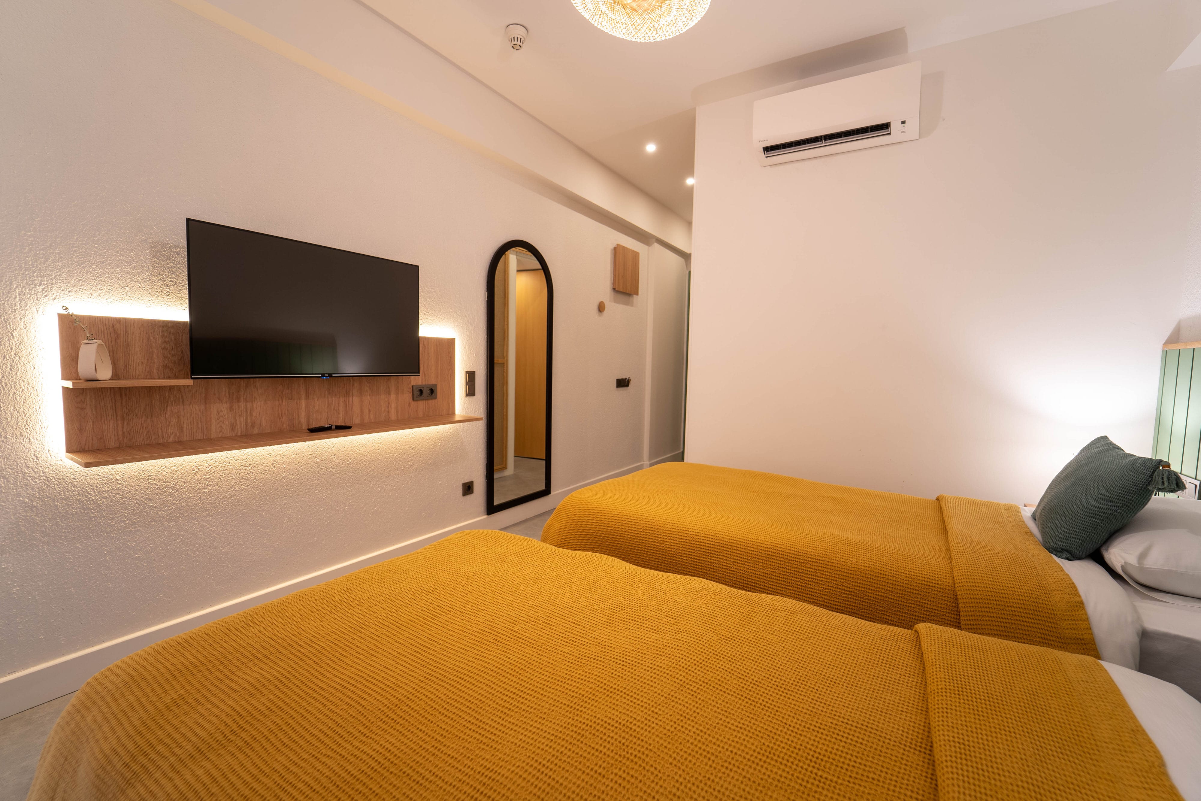 Twin Garden View with Balcony