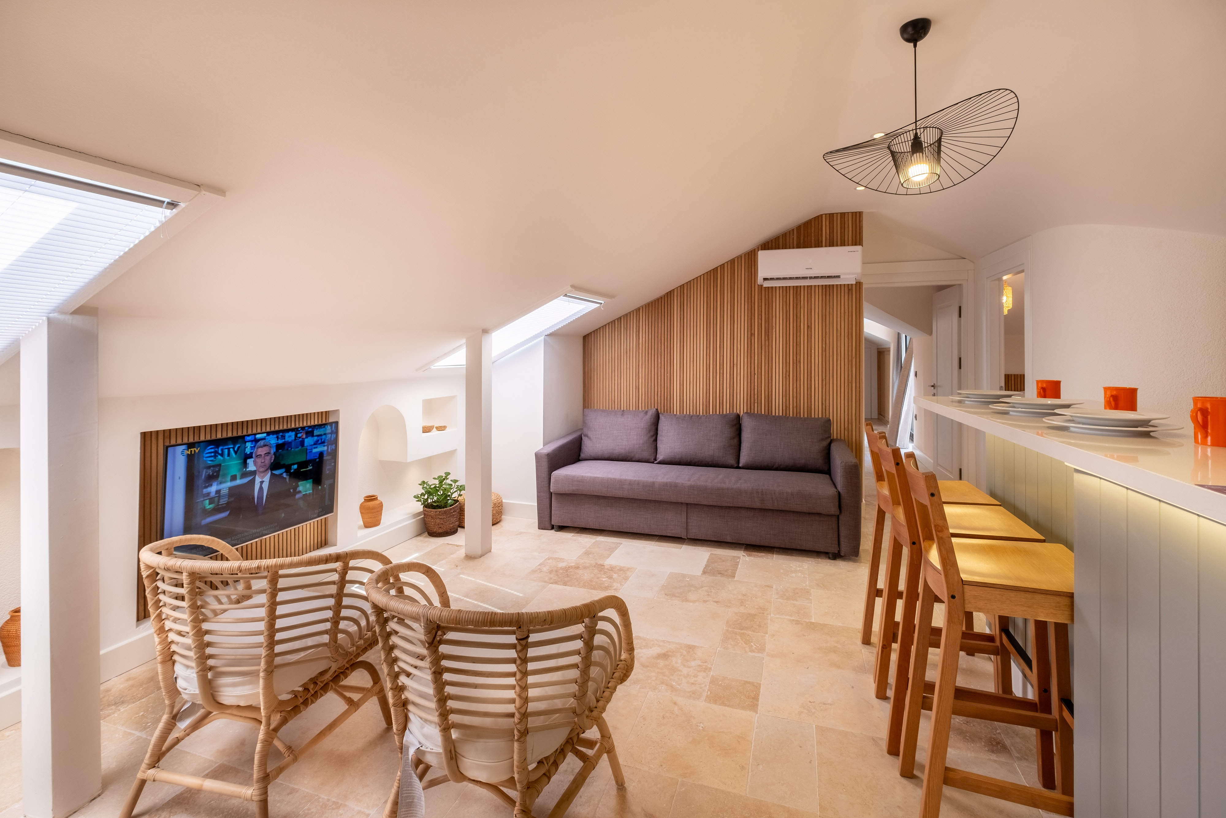 Studio Three Bedrooms Two Bathrooms