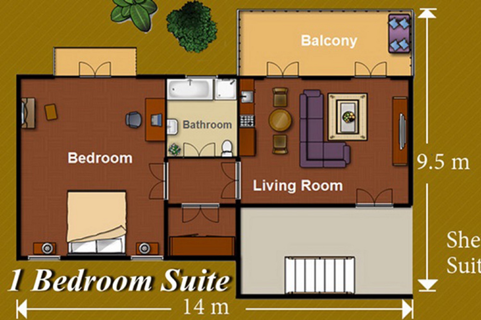 Double One Bedroom