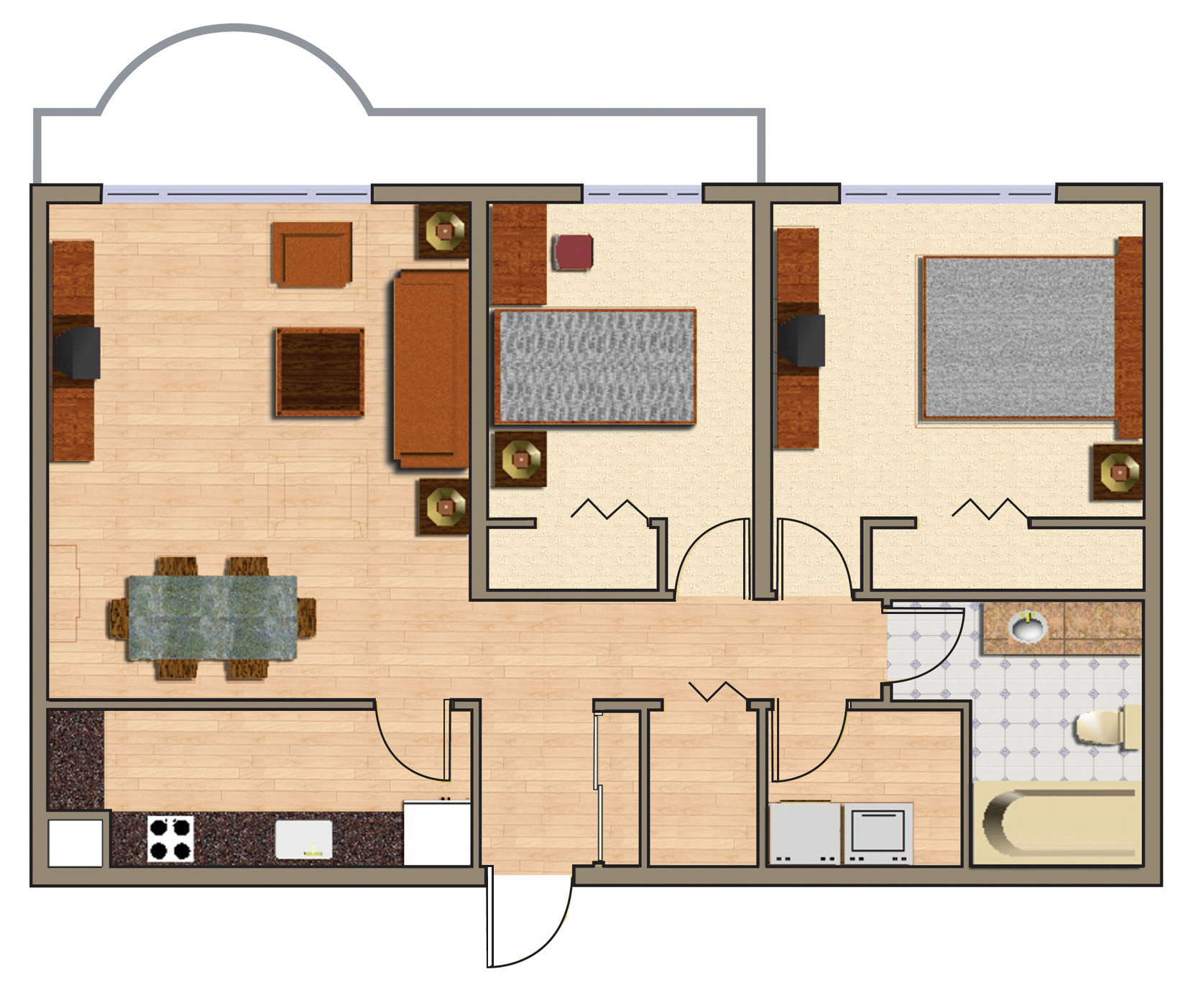 Apartment Two Bedrooms