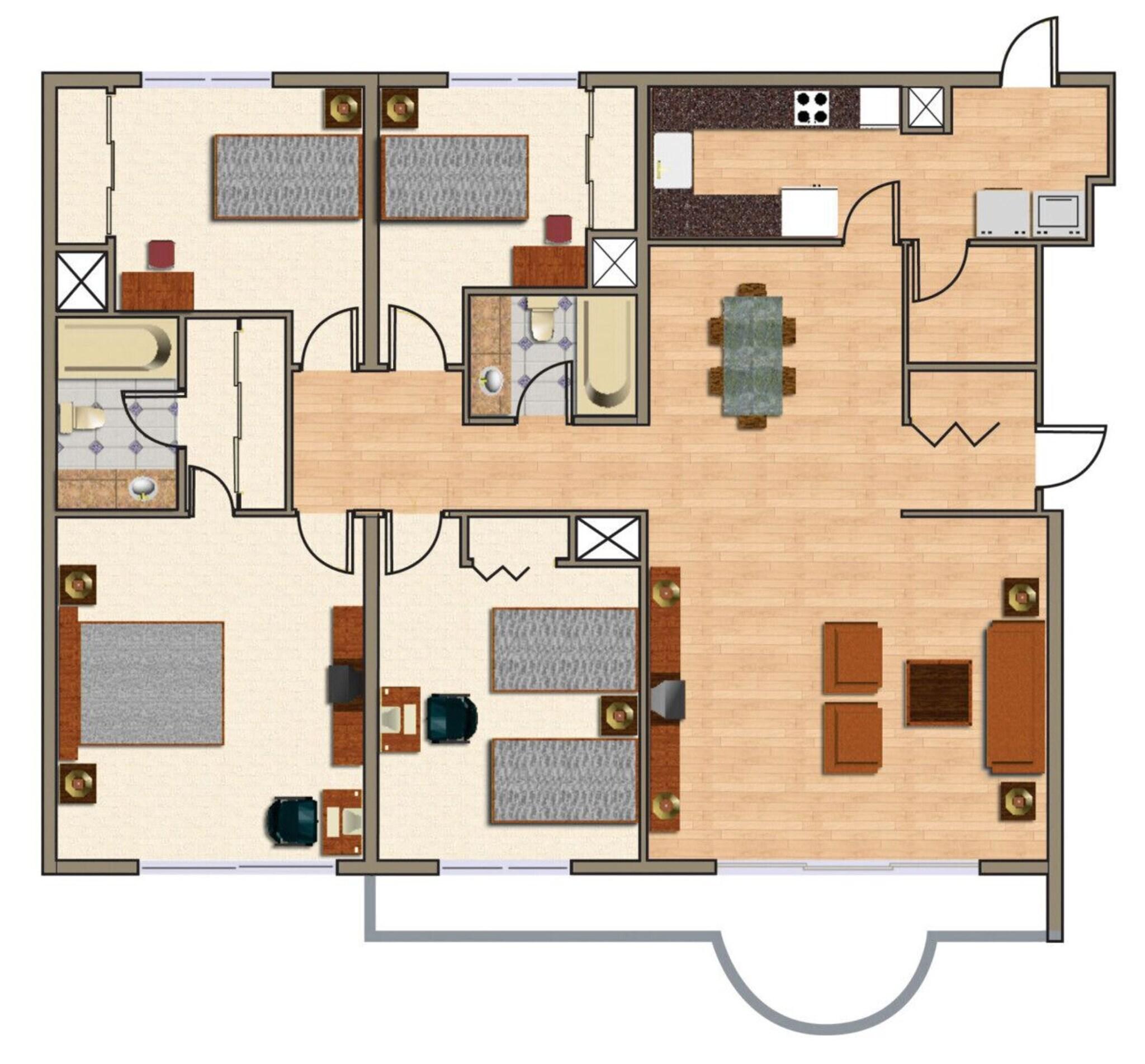 Apartment Four Bedrooms
