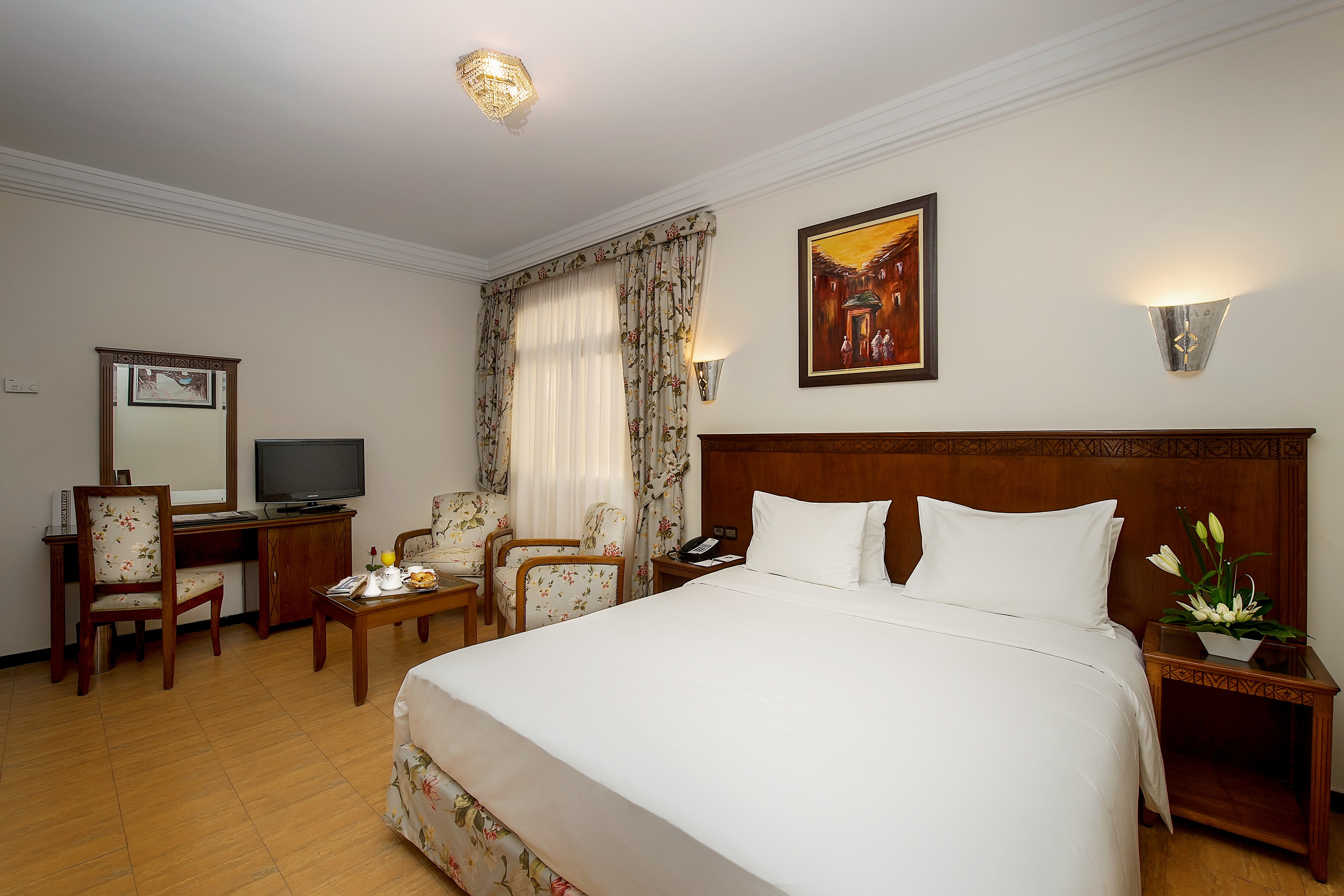 Single City View Two Beds