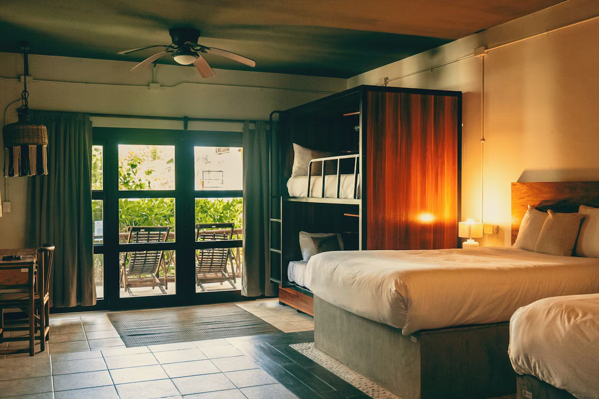 Quadruple Partial Ocean View Two Double Beds