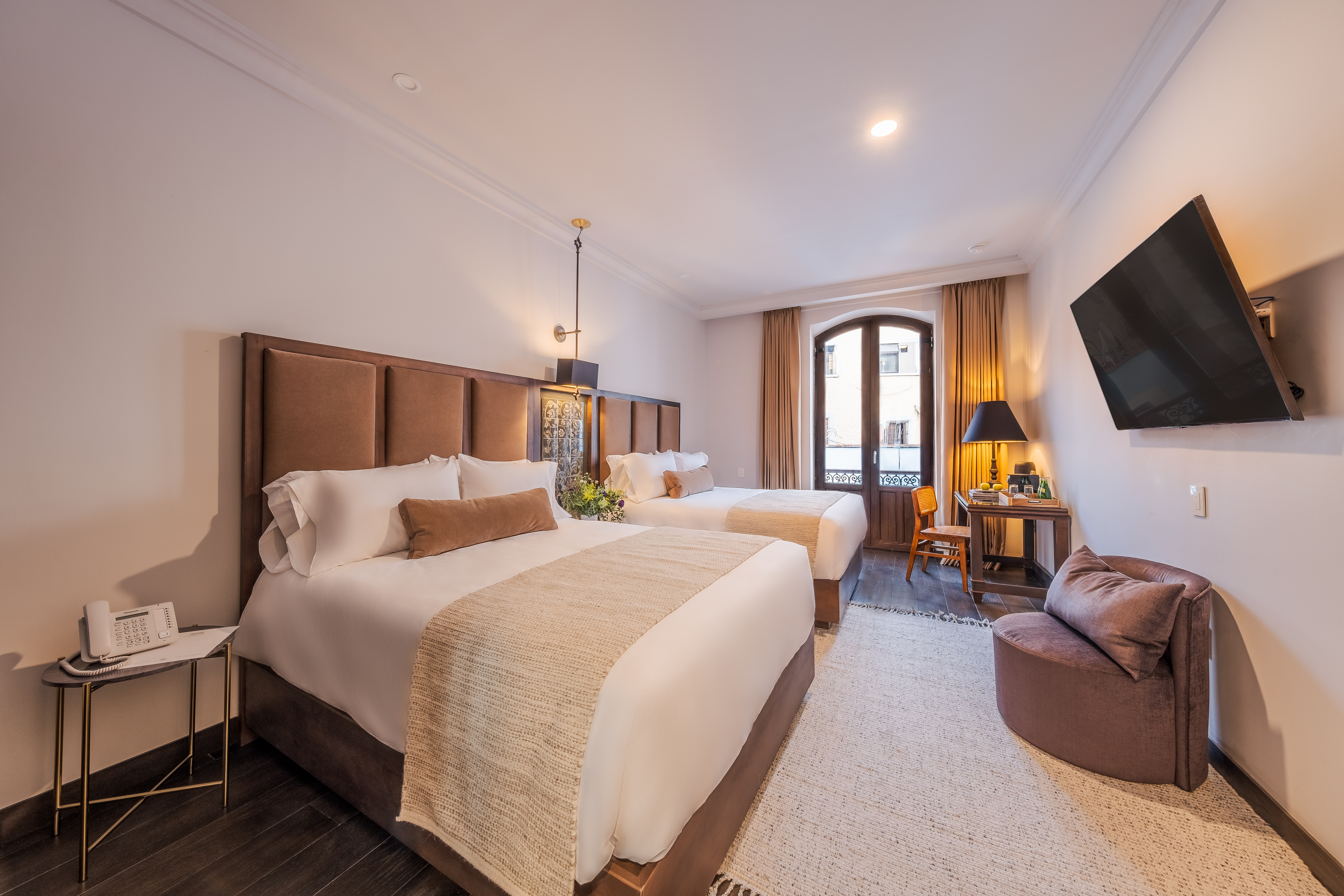 Double Two Double Beds Premium