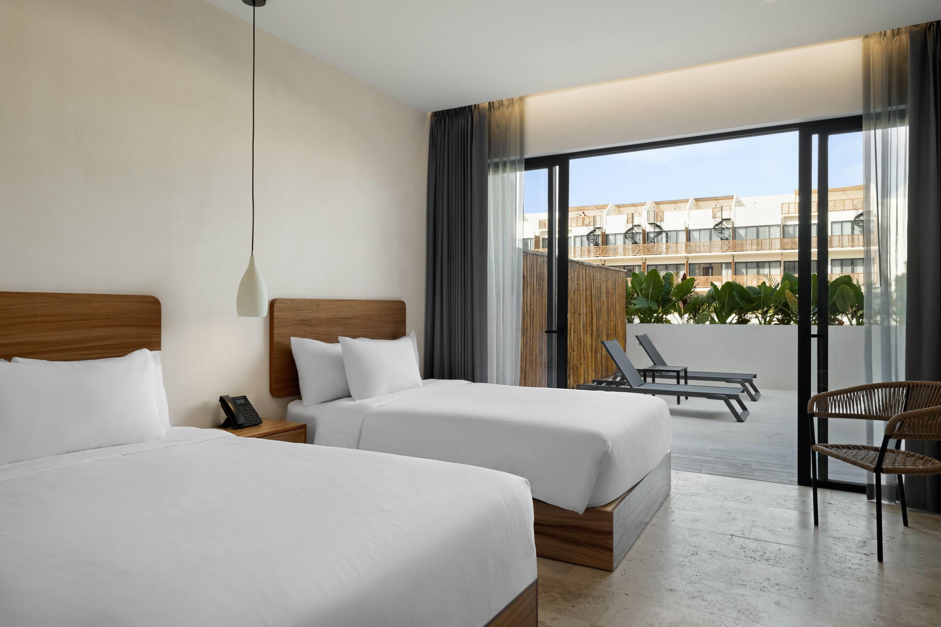 Double Pool View Two Double Beds