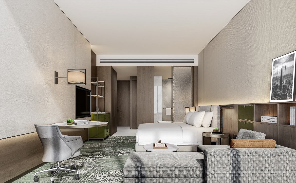 Double Guest Room King Bed