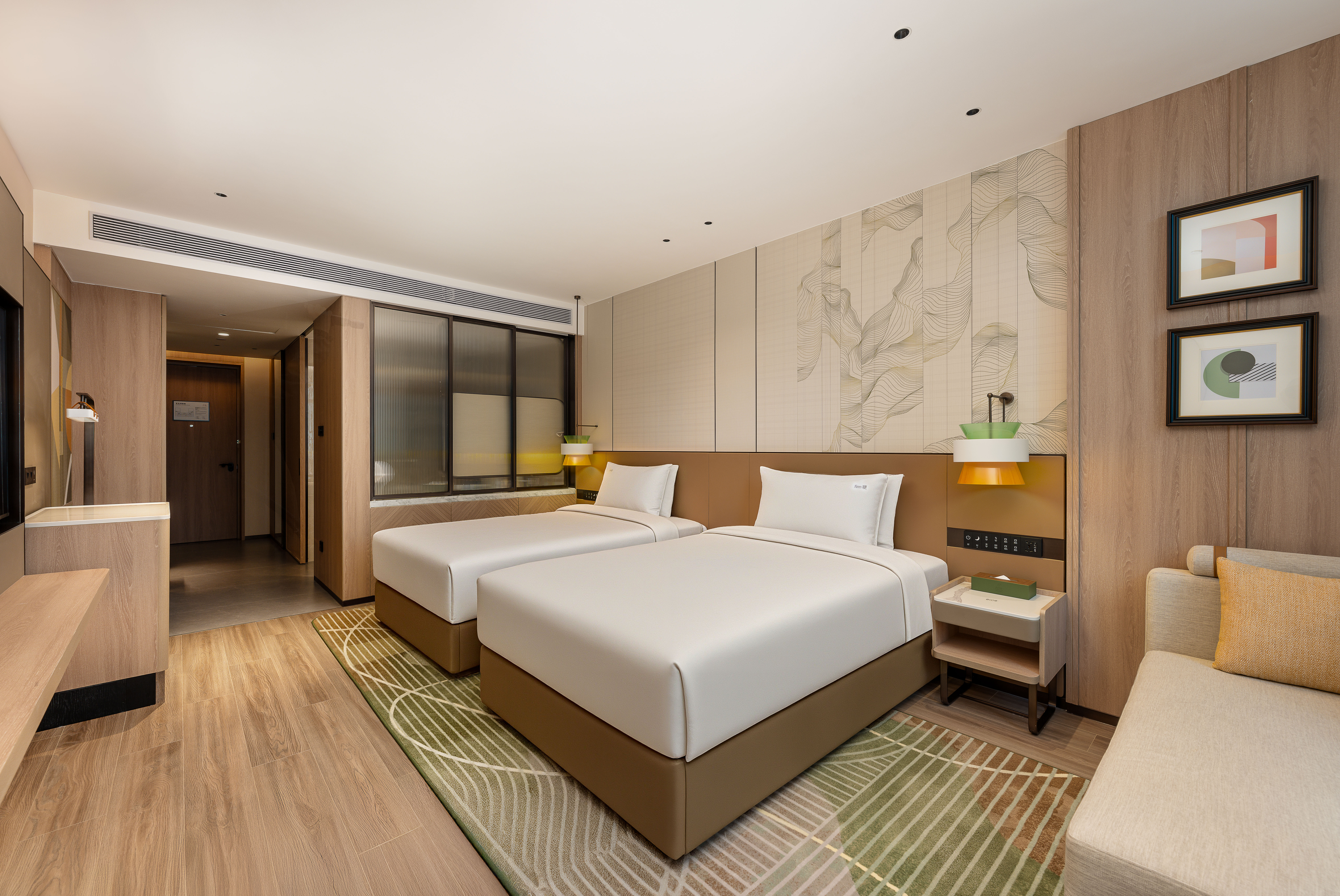 Double City View Two Double Beds