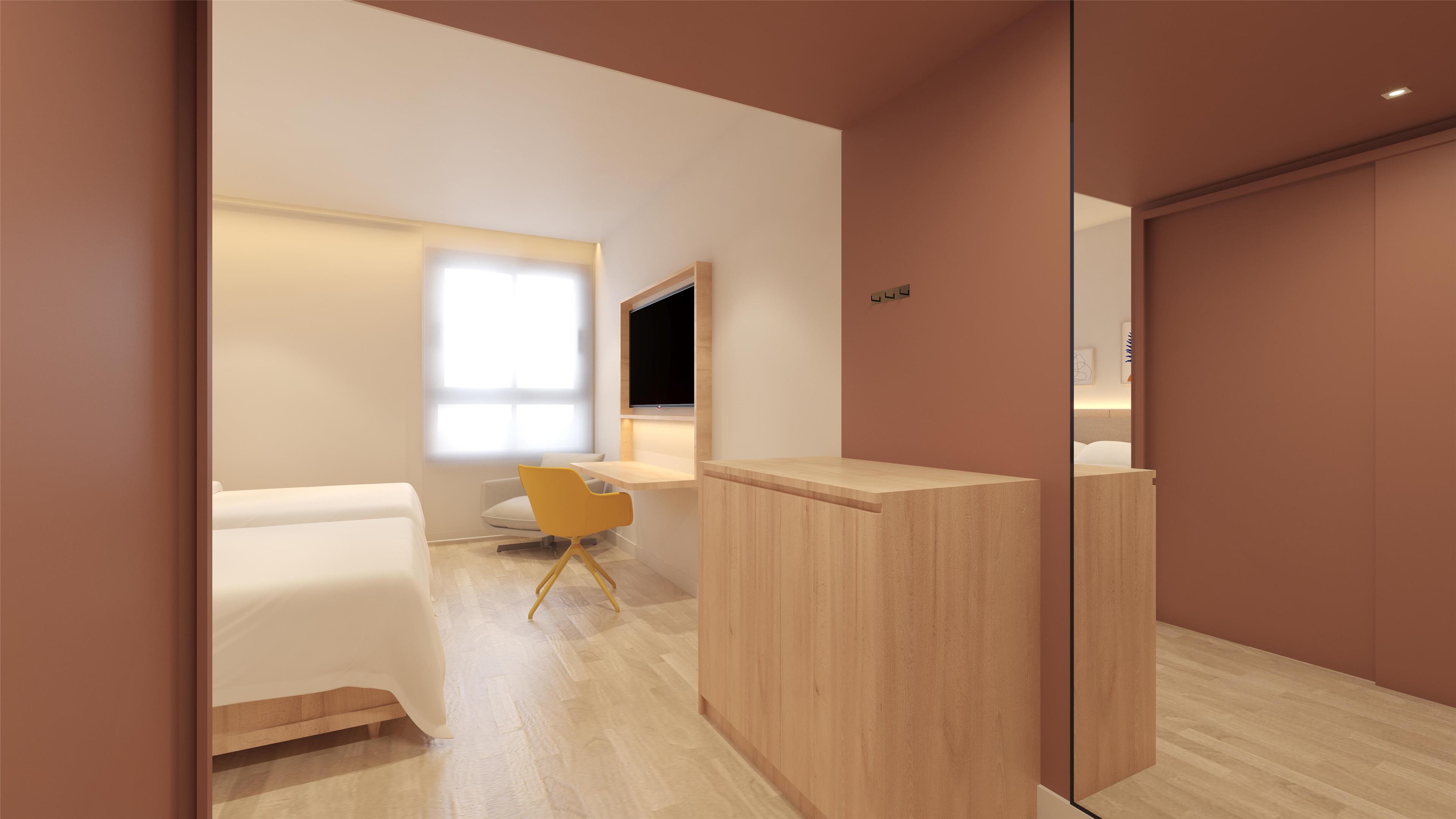 Room Two Double Beds Non Smoking