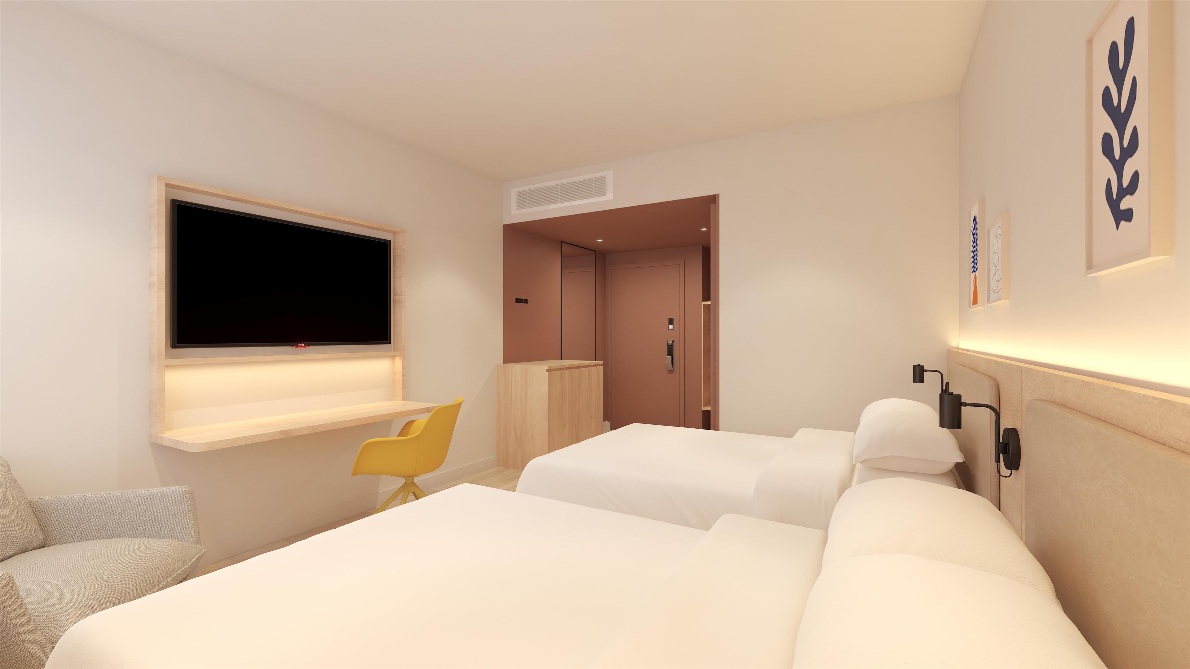 Room Two Double Beds Non Smoking