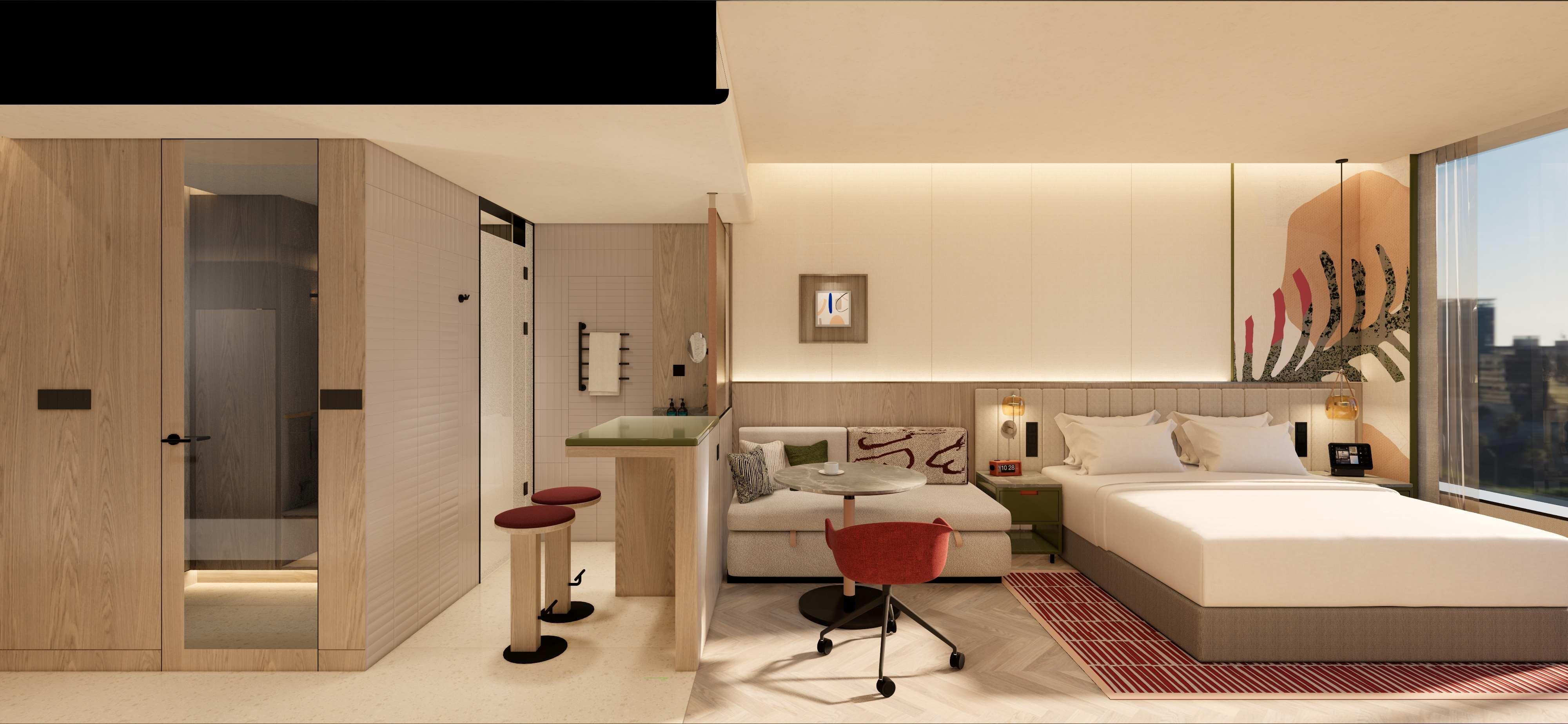 Double City View King Bed