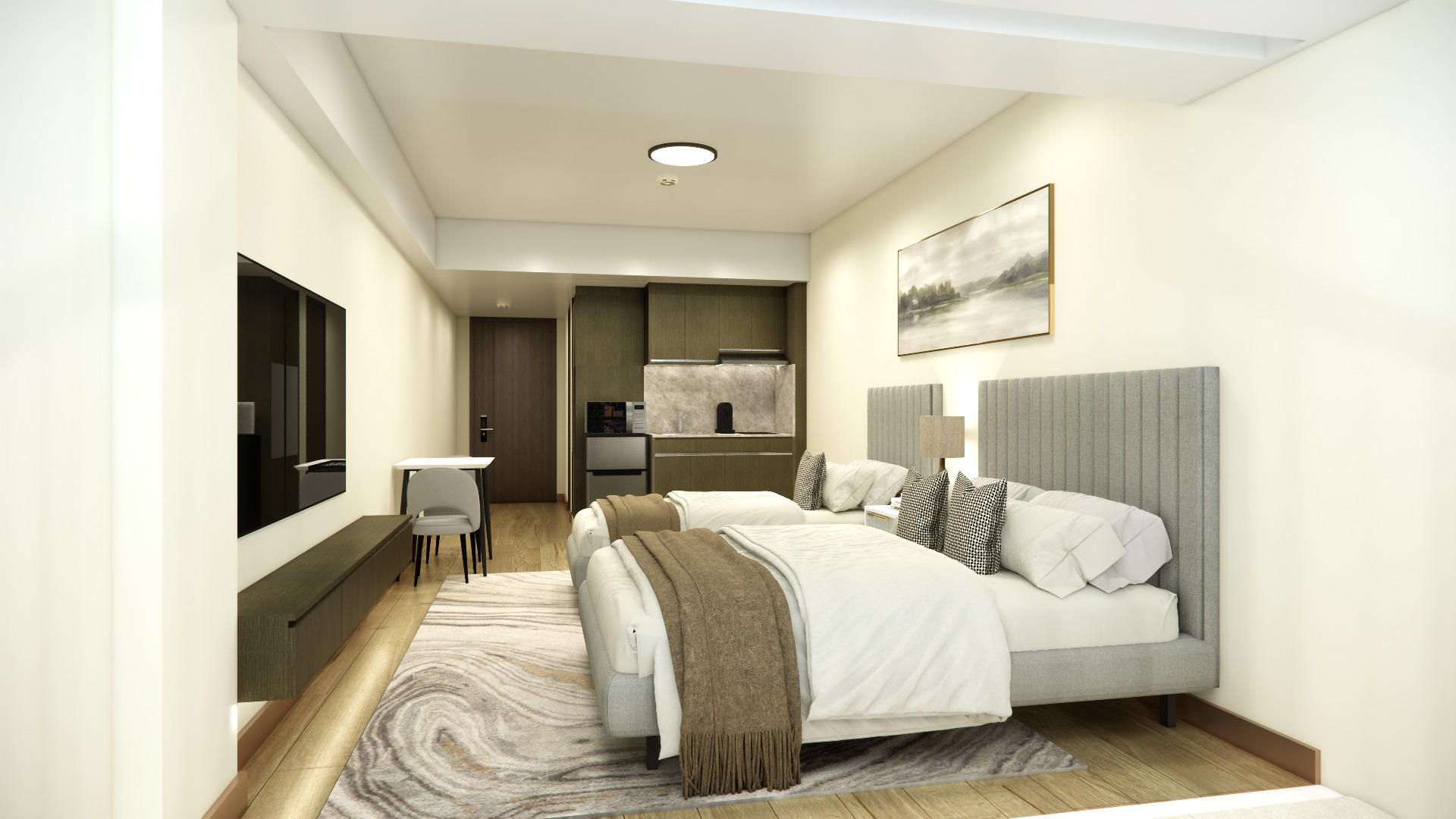 Triple Queen Size Bed