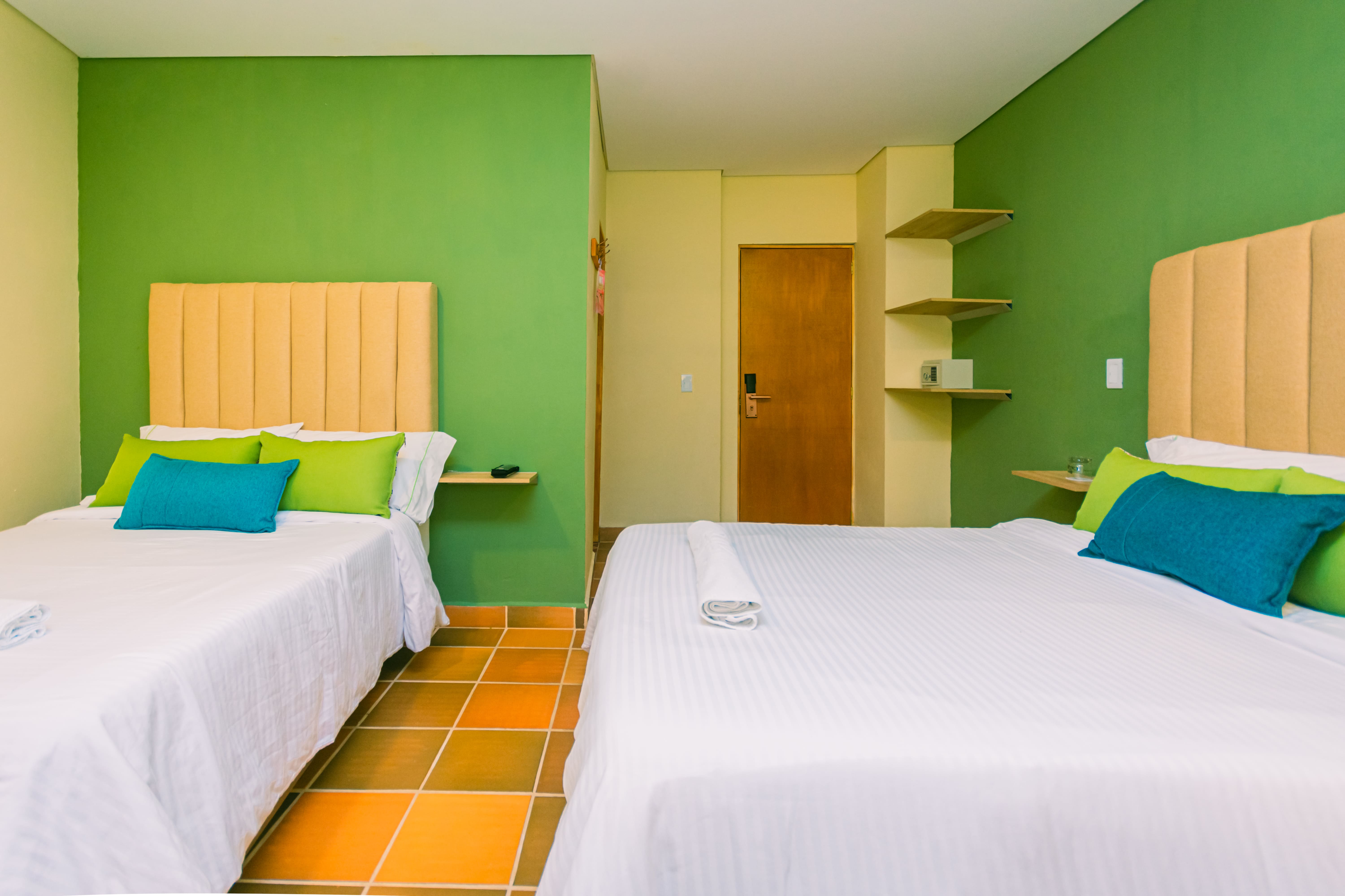 Twin Two Double Beds