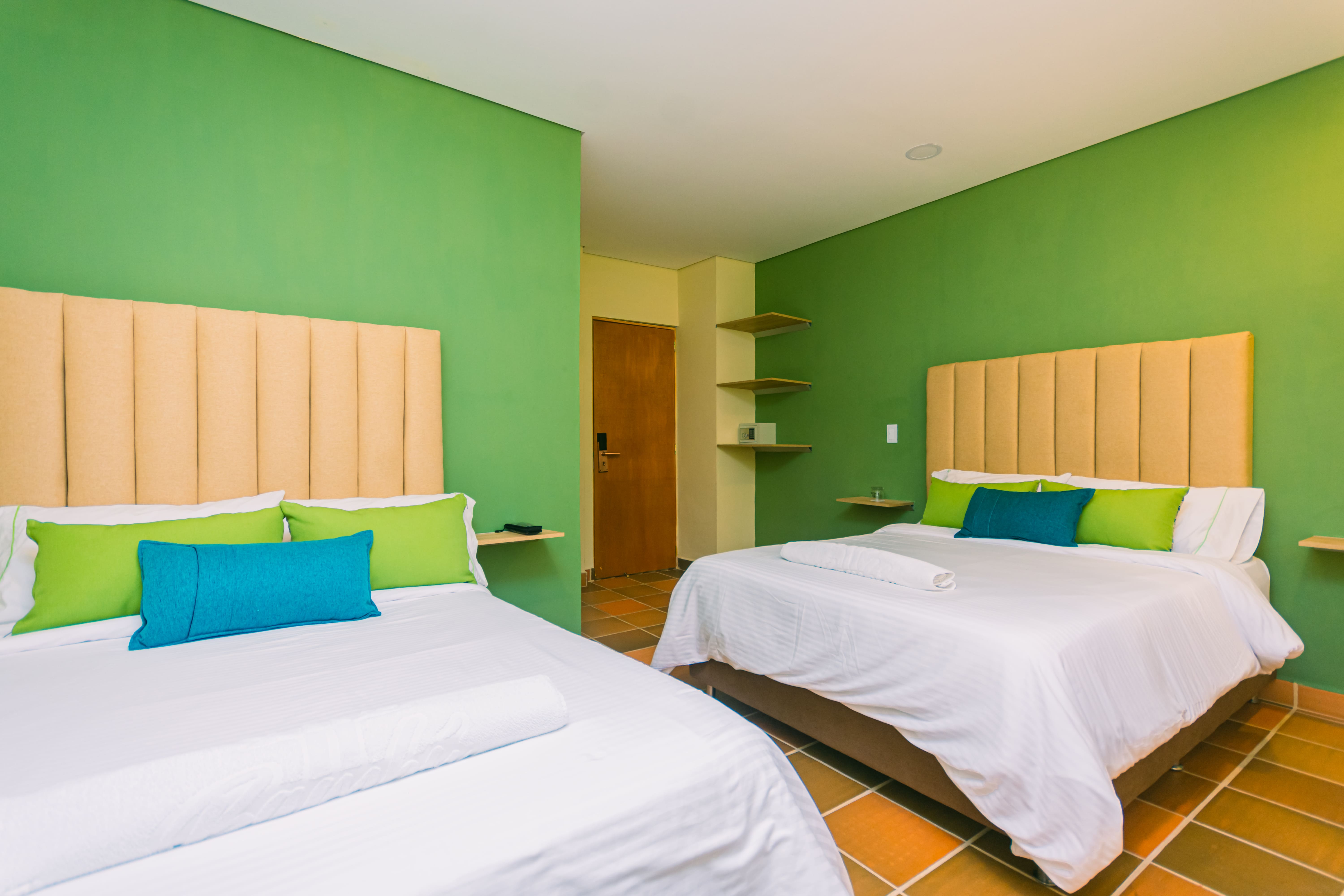 Twin Two Double Beds