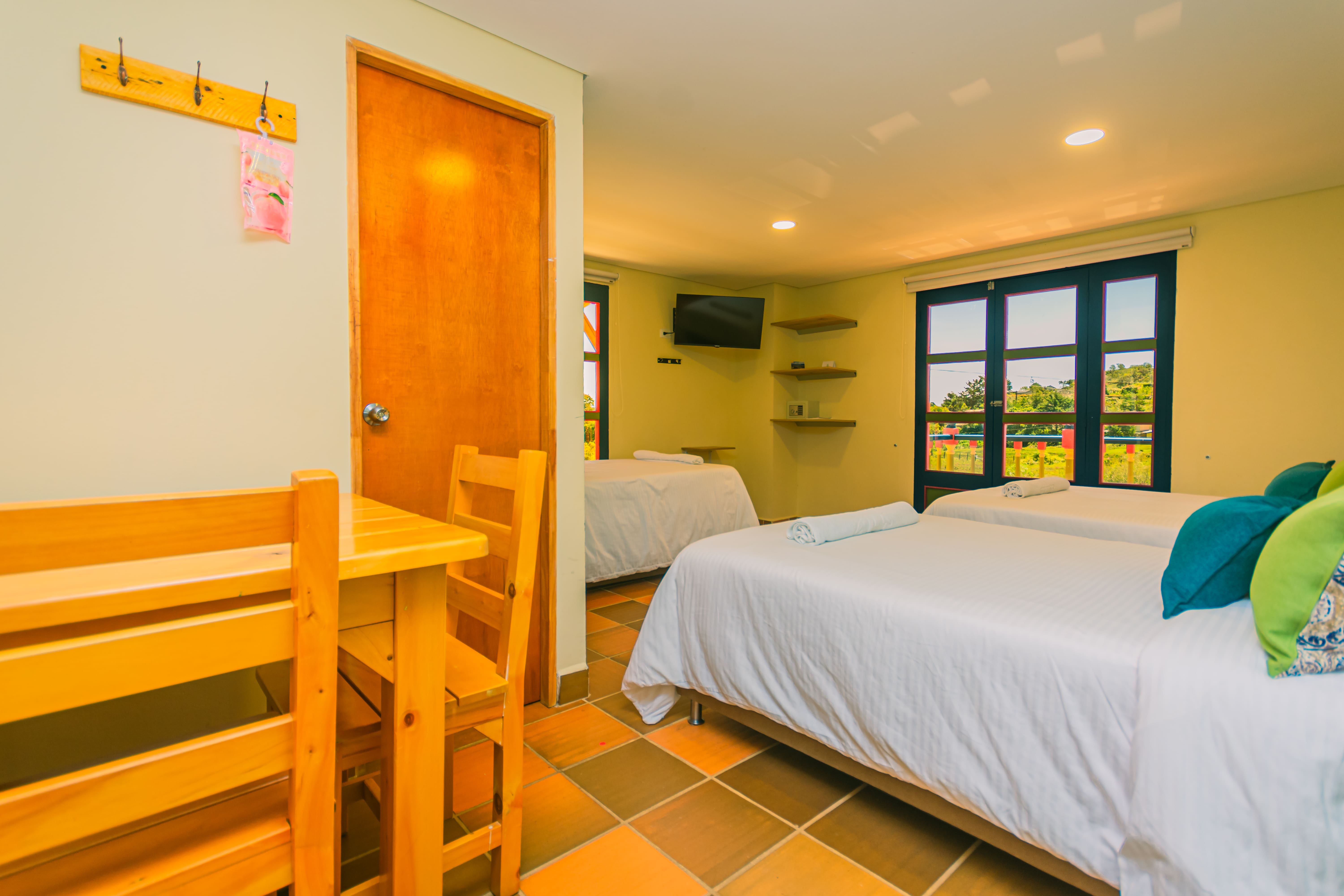 Family Room with Balcony with Views