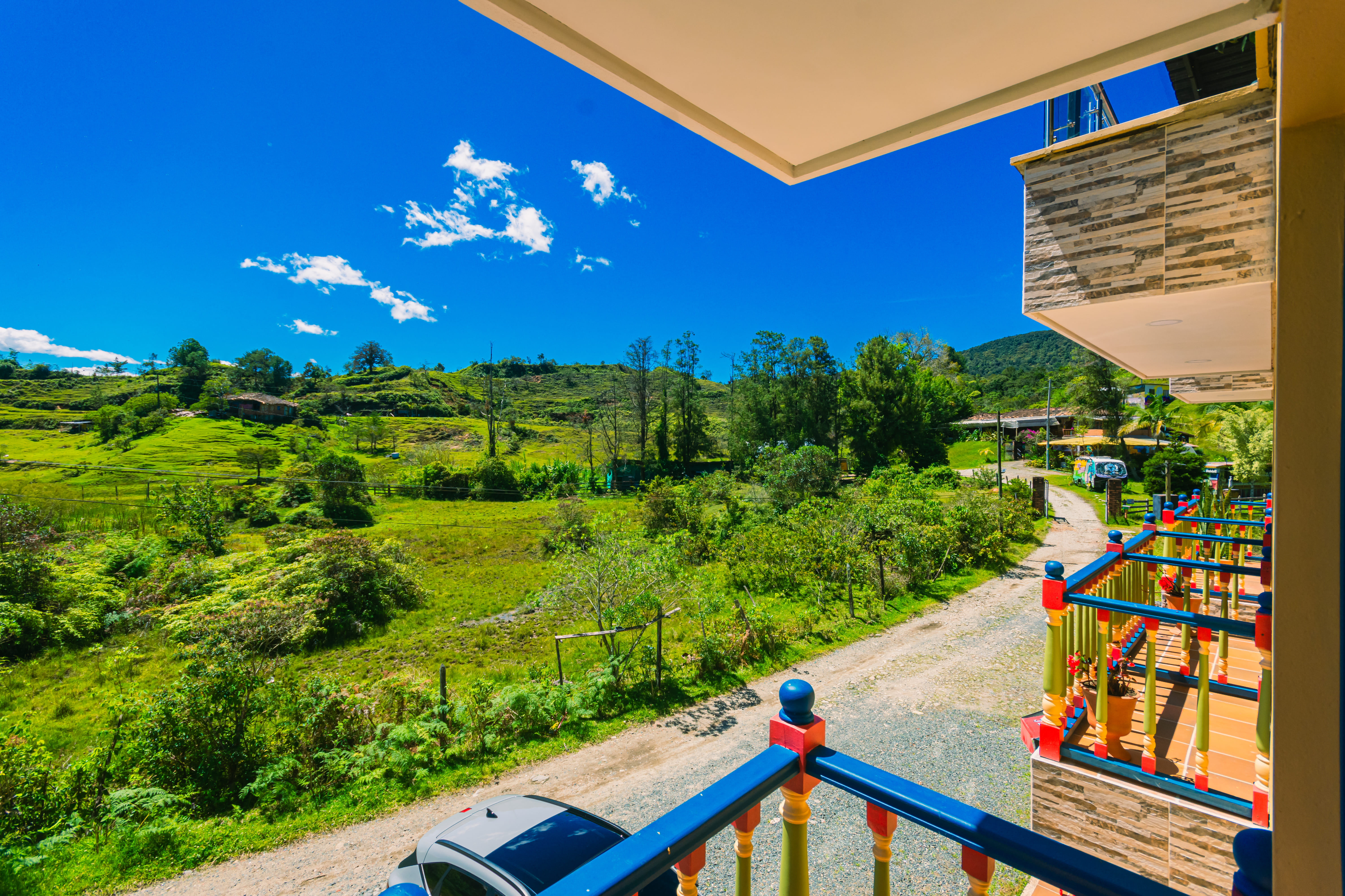 Family Room with Balcony with Views