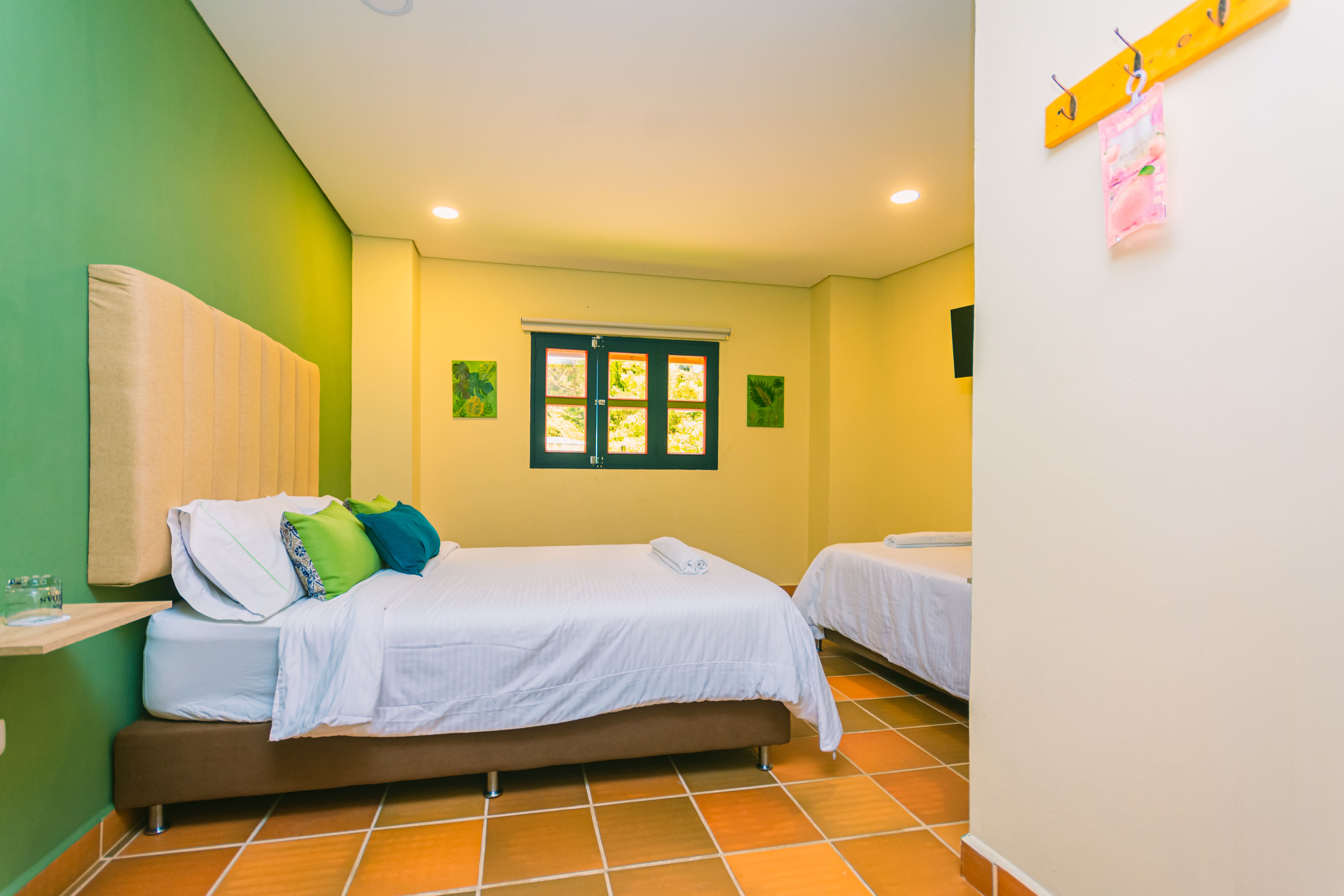 Twin Two Double Beds