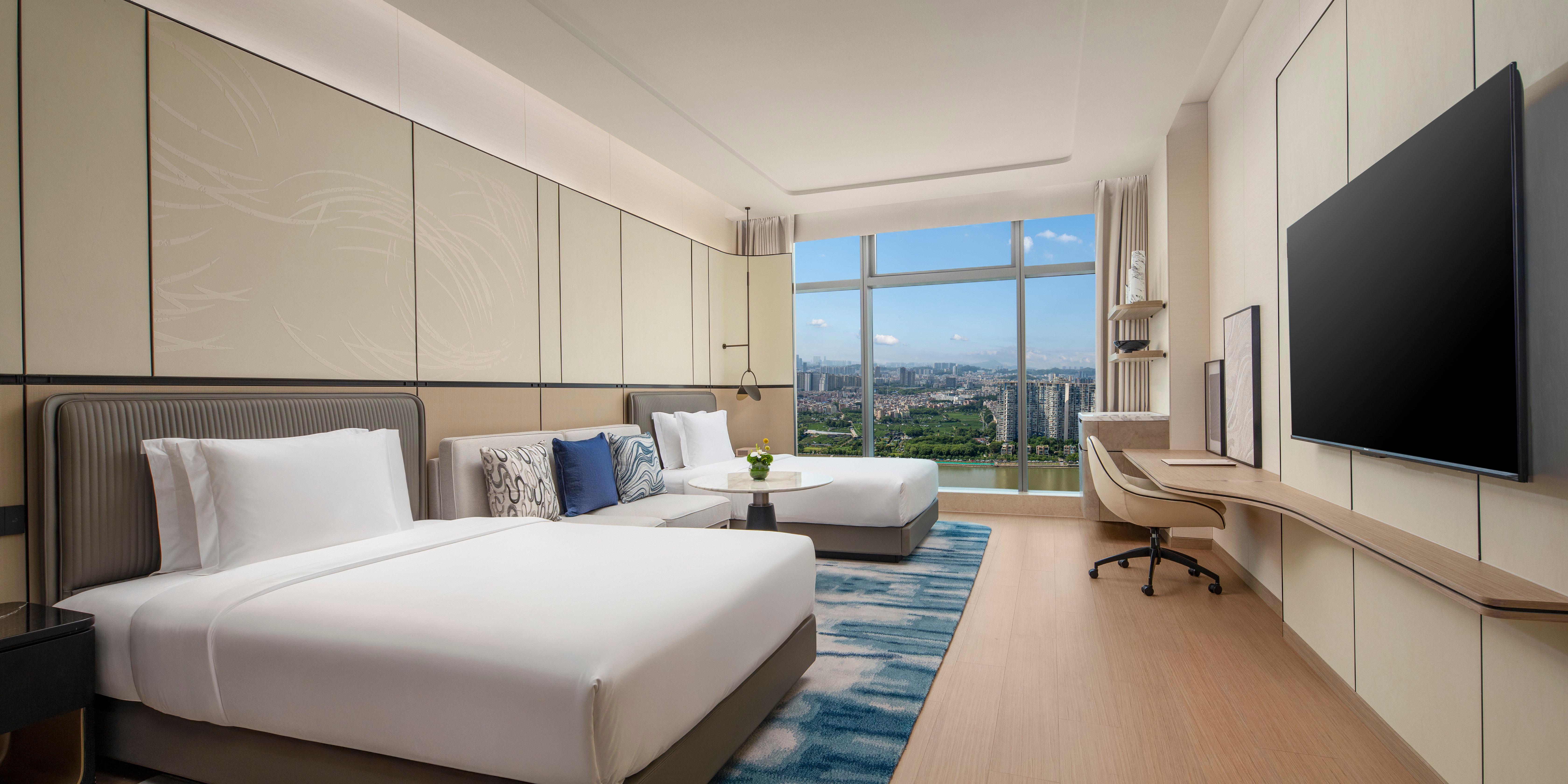 Double Two Double Beds with Views