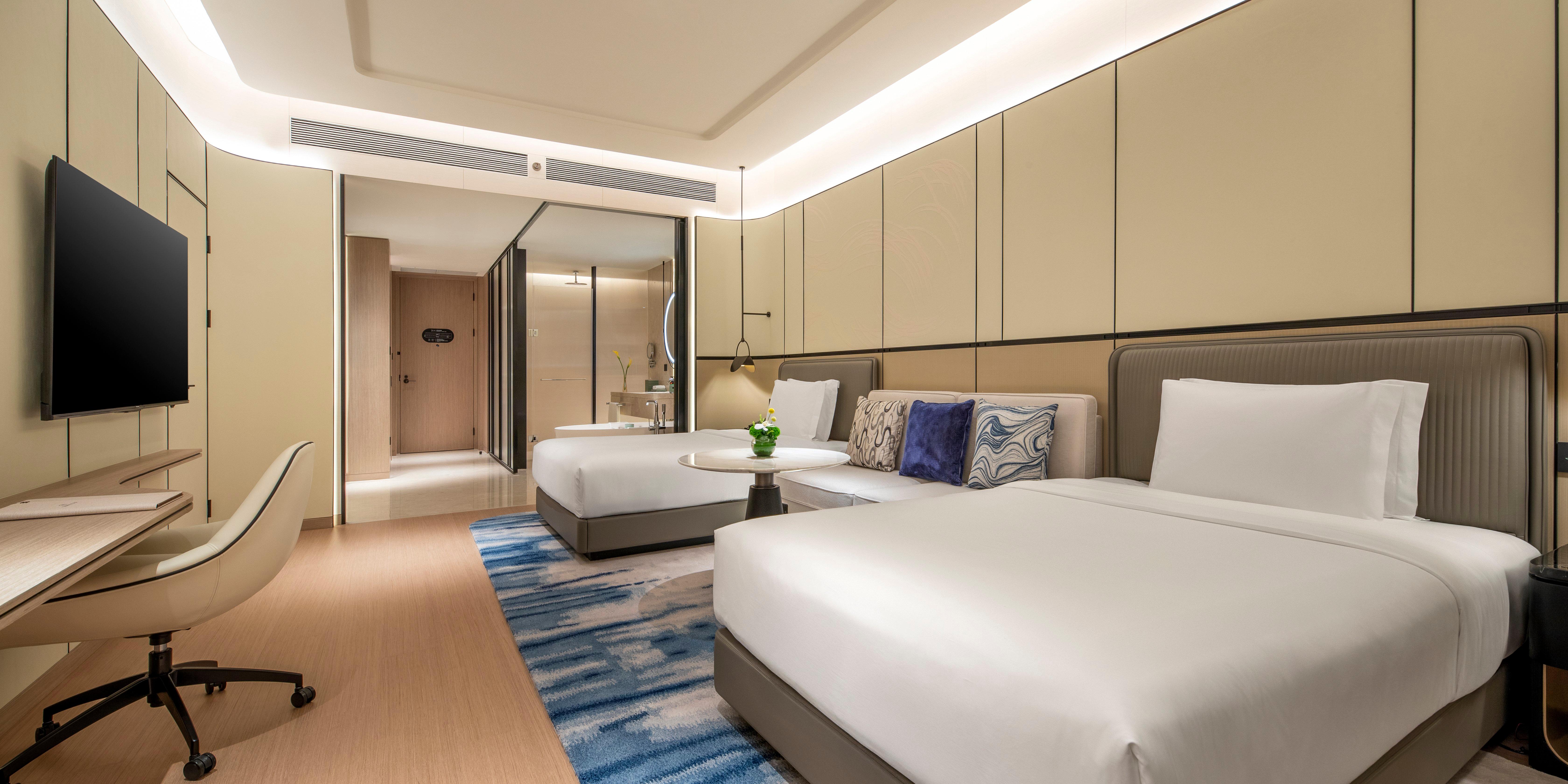 Double Two Double Beds with Views