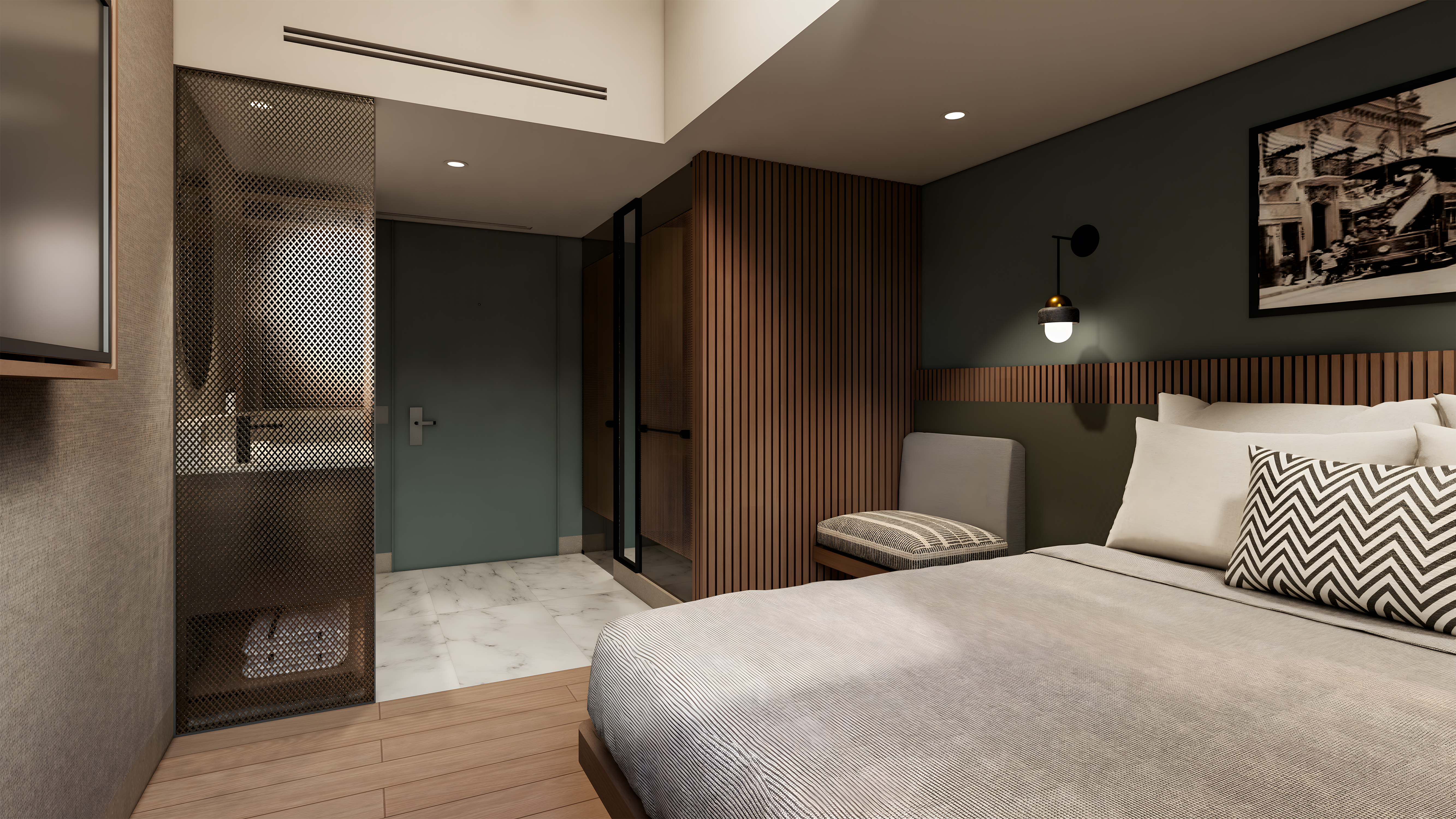 Double Accessible-queen Size Bed