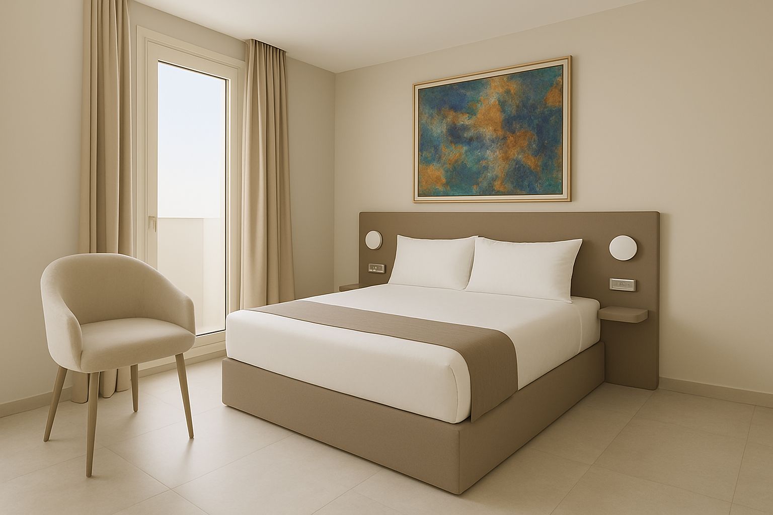 Twin Deluxe King Bed