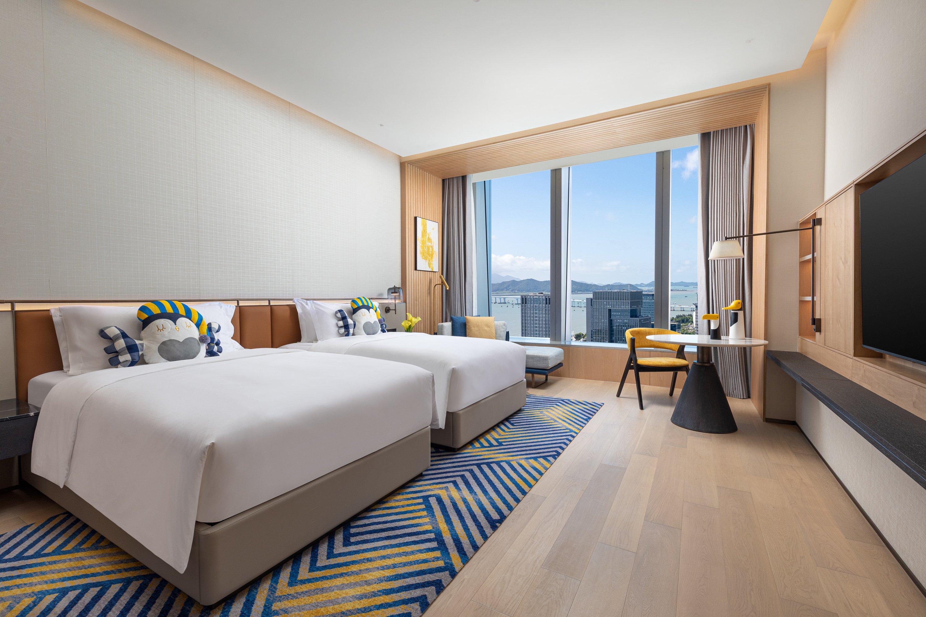 Double Two Double Beds with Views