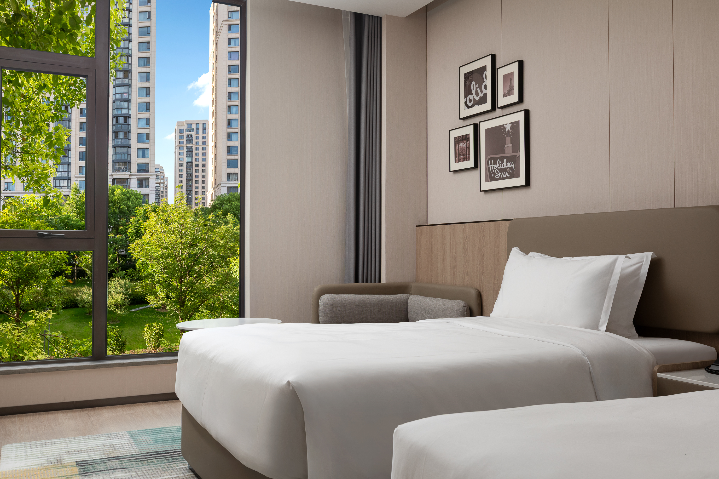 Double City View Two Double Beds