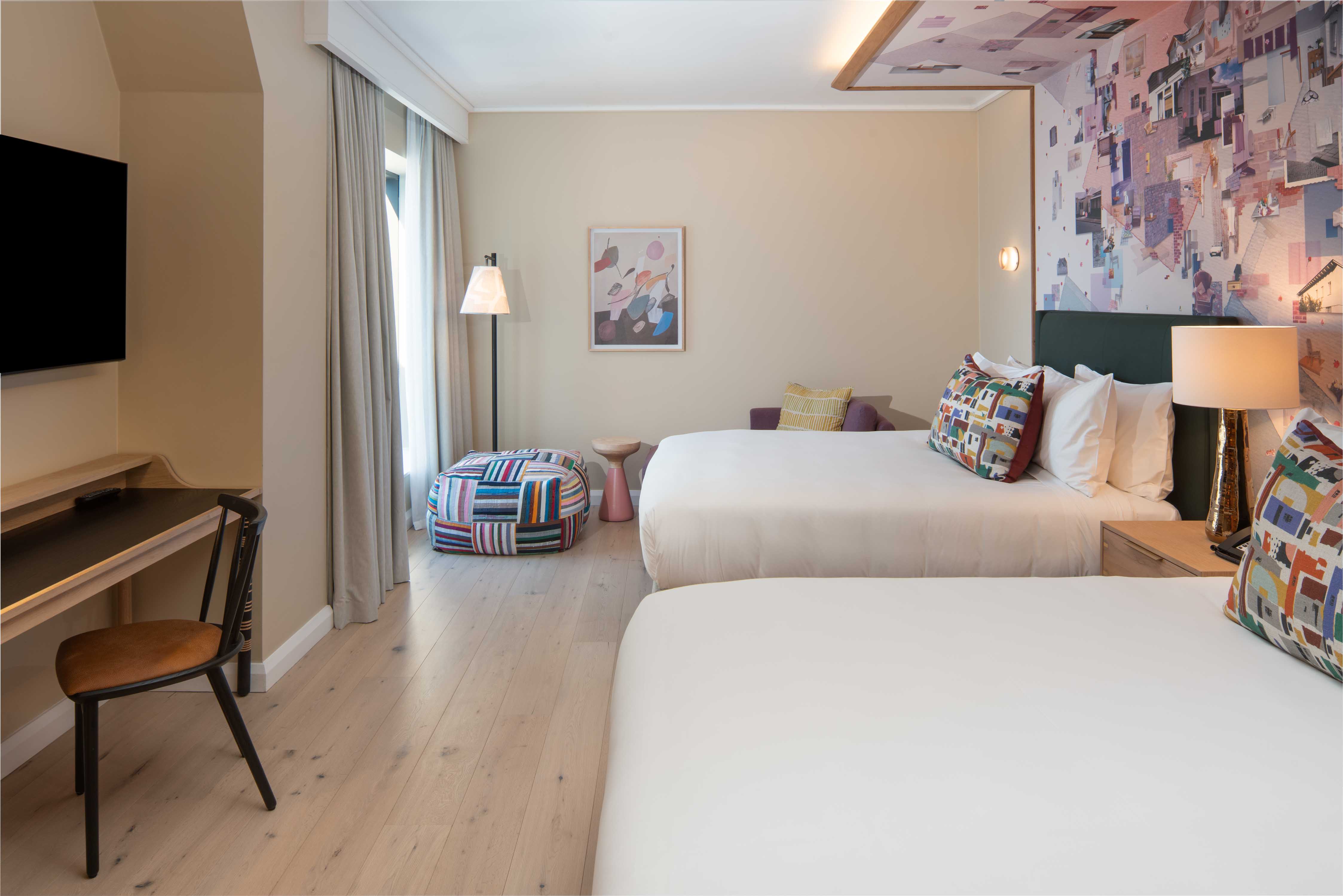 Double Two Queen Beds