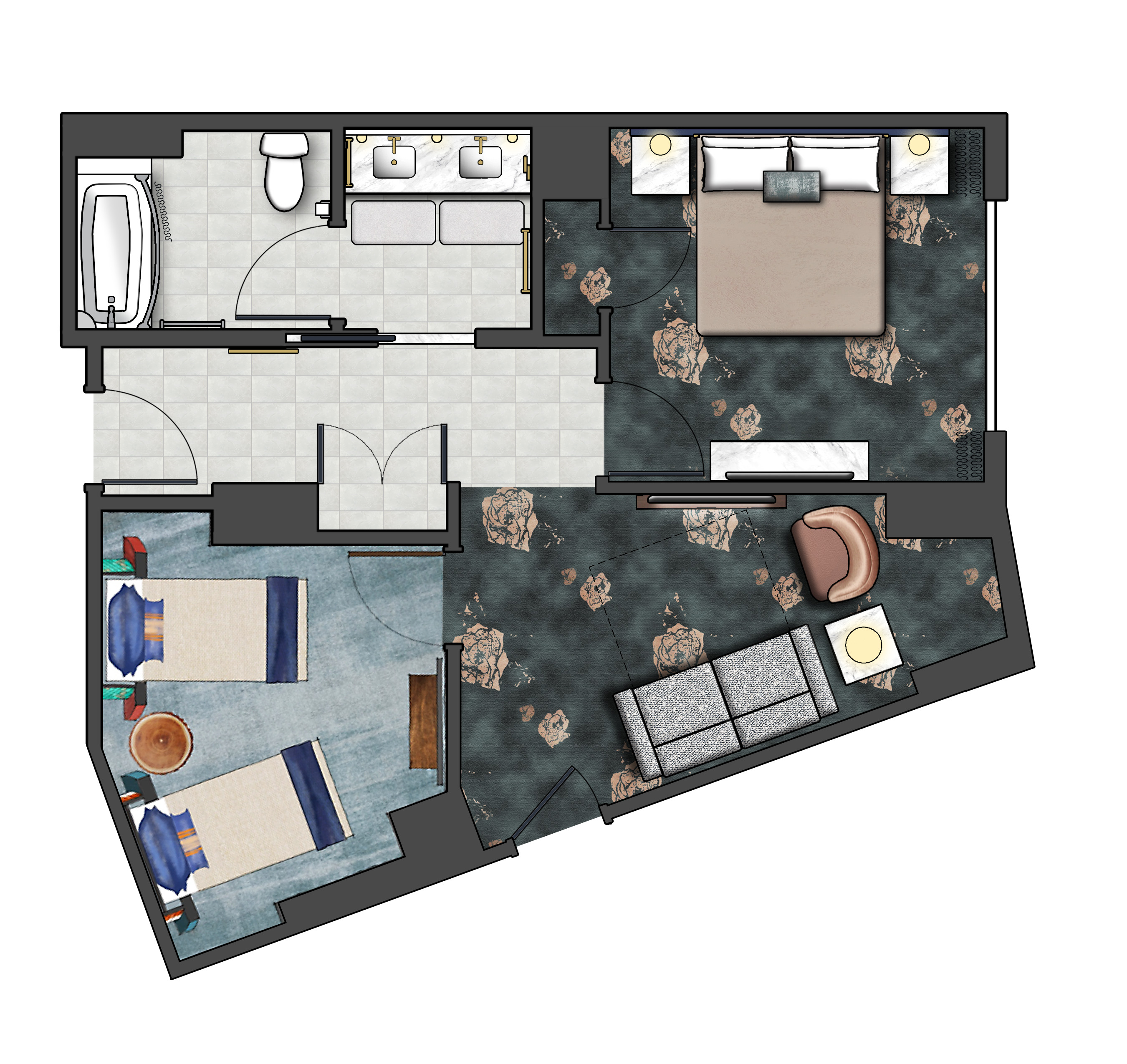 Room Club Two Queen Beds