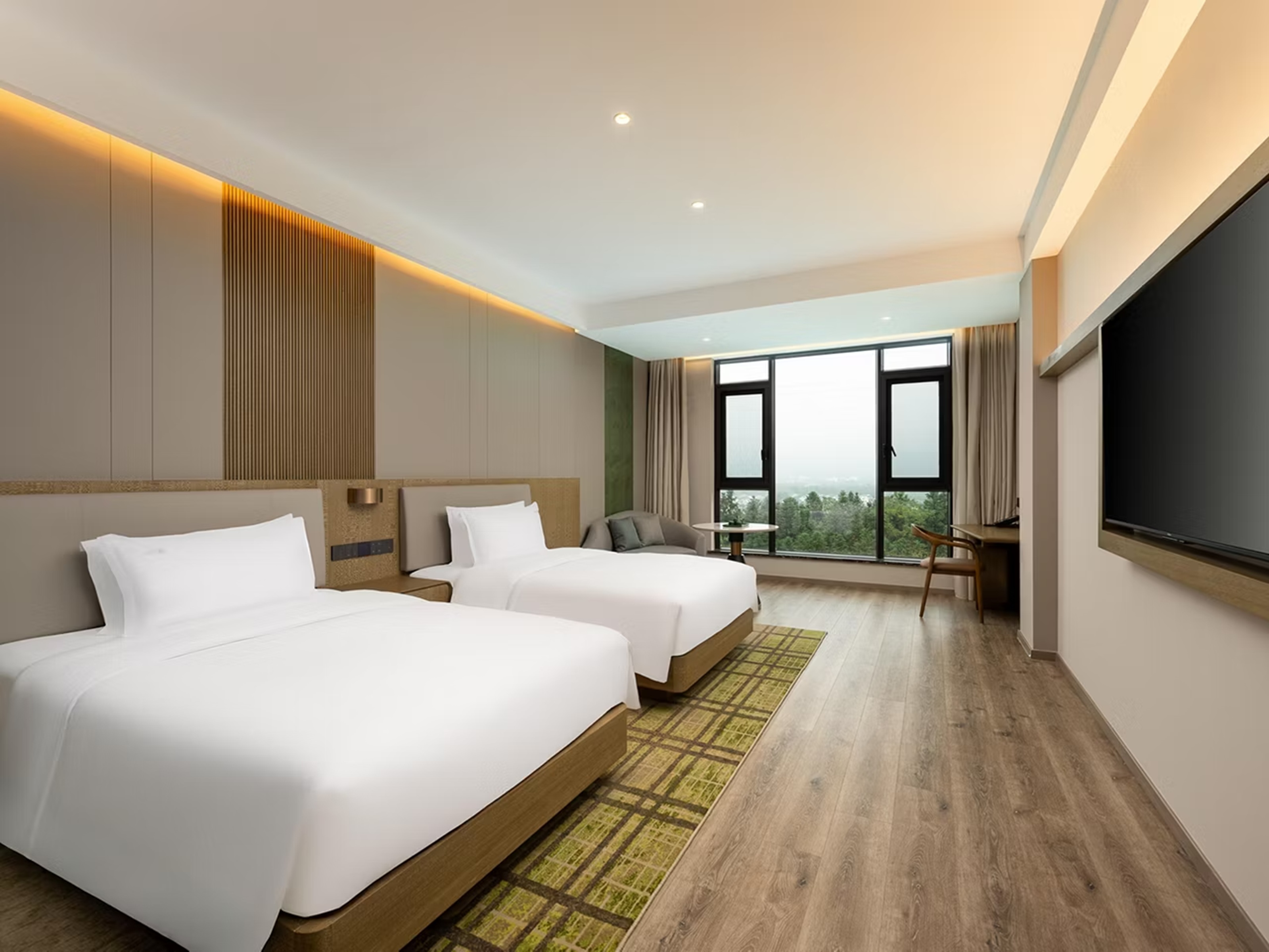 Double Two Double Beds Premium