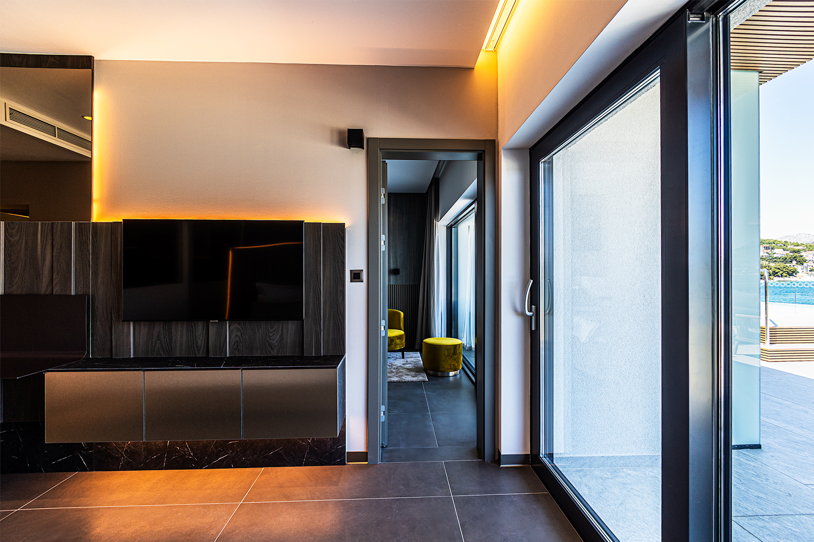 Family Room with Terrace