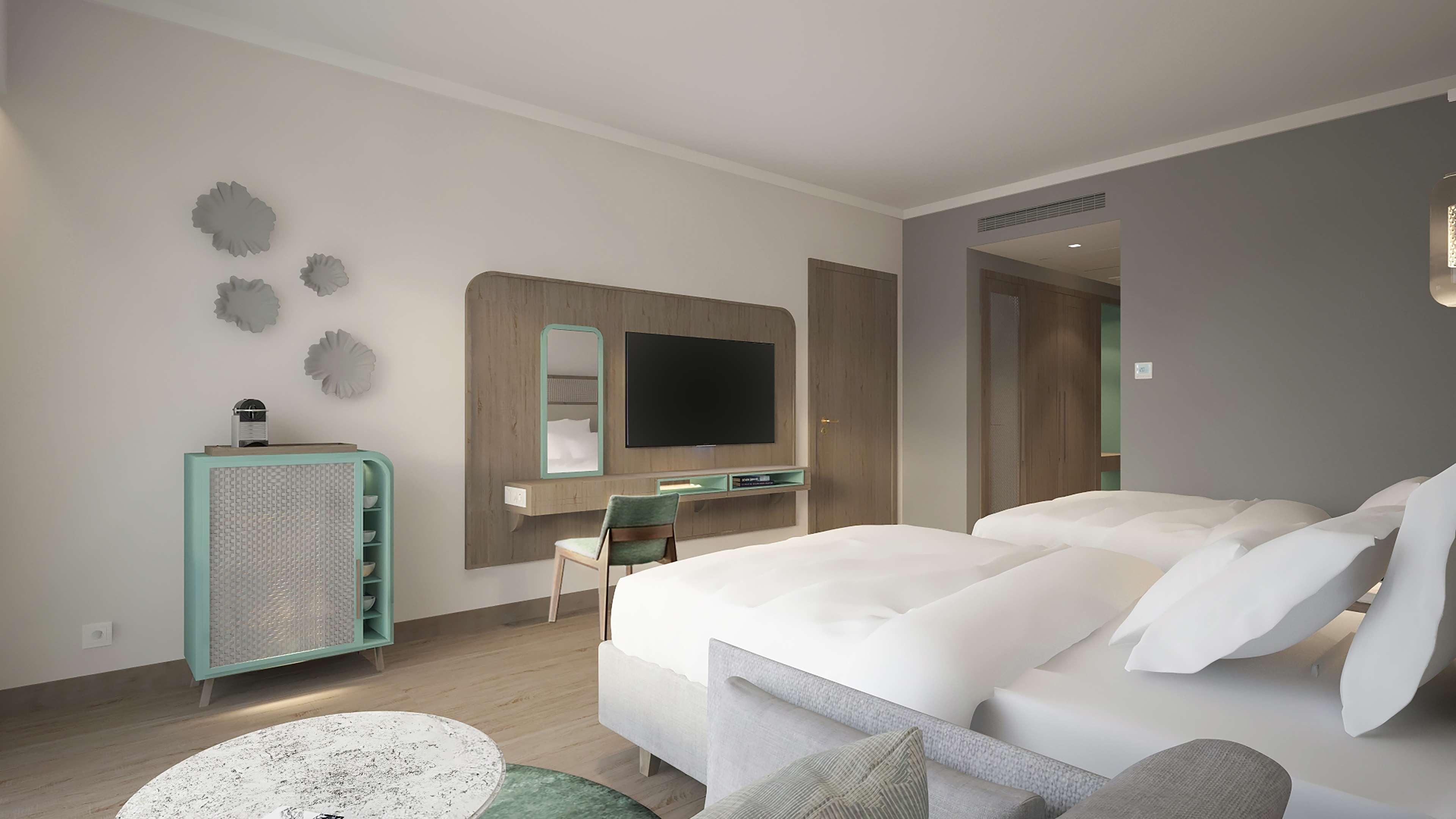 Twin Two Double Beds