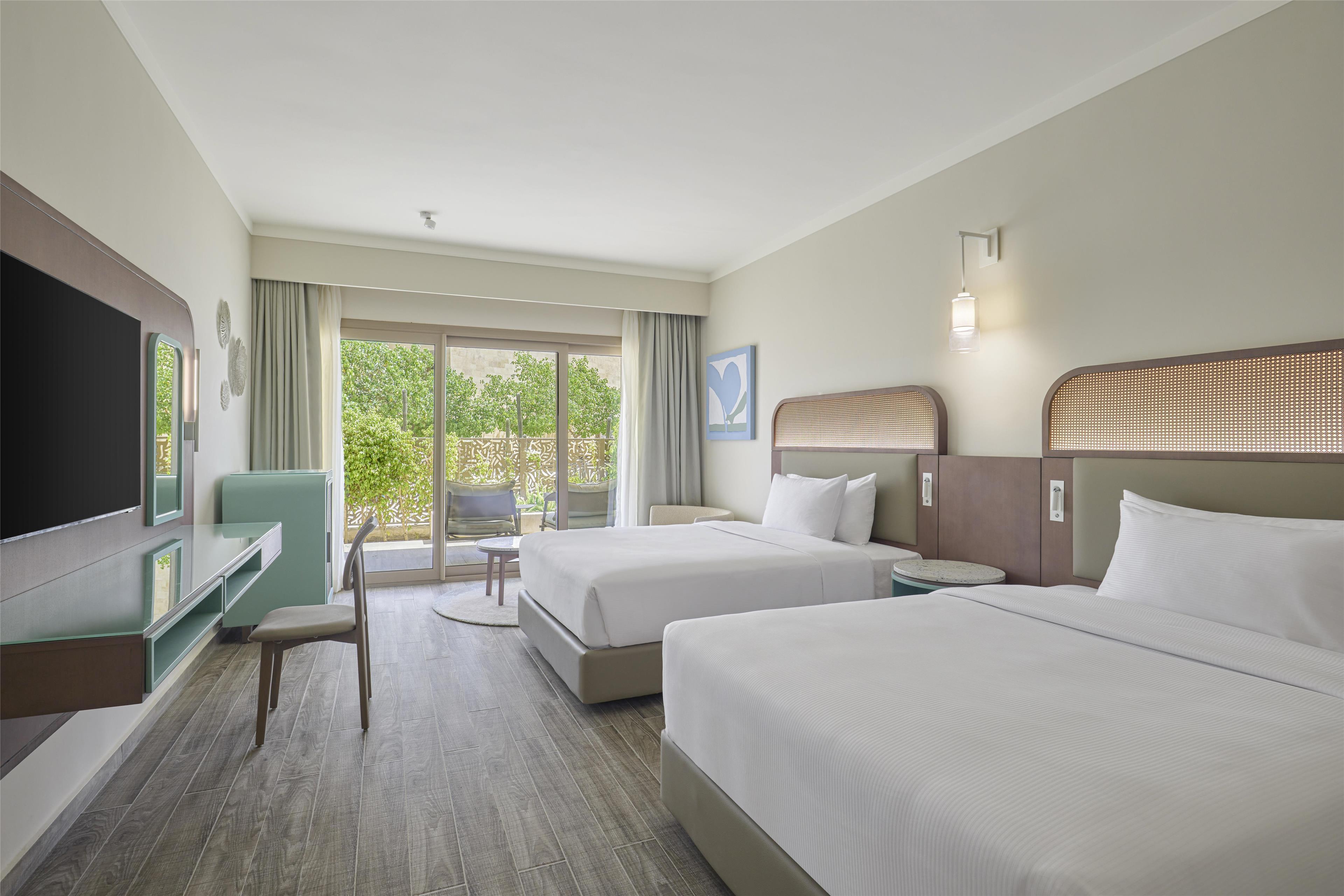 Twin Two Double Beds