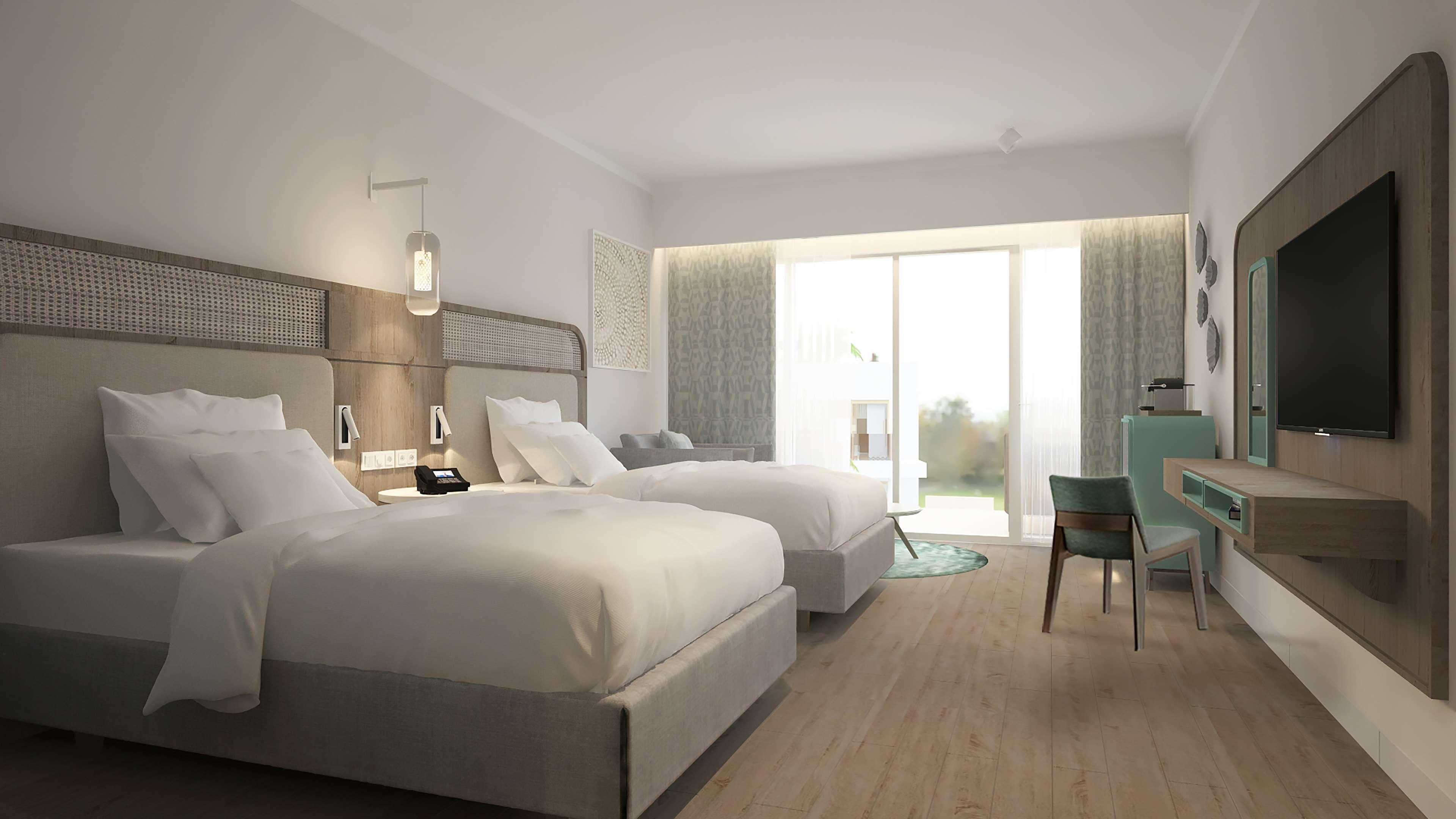 Twin Two Double Beds