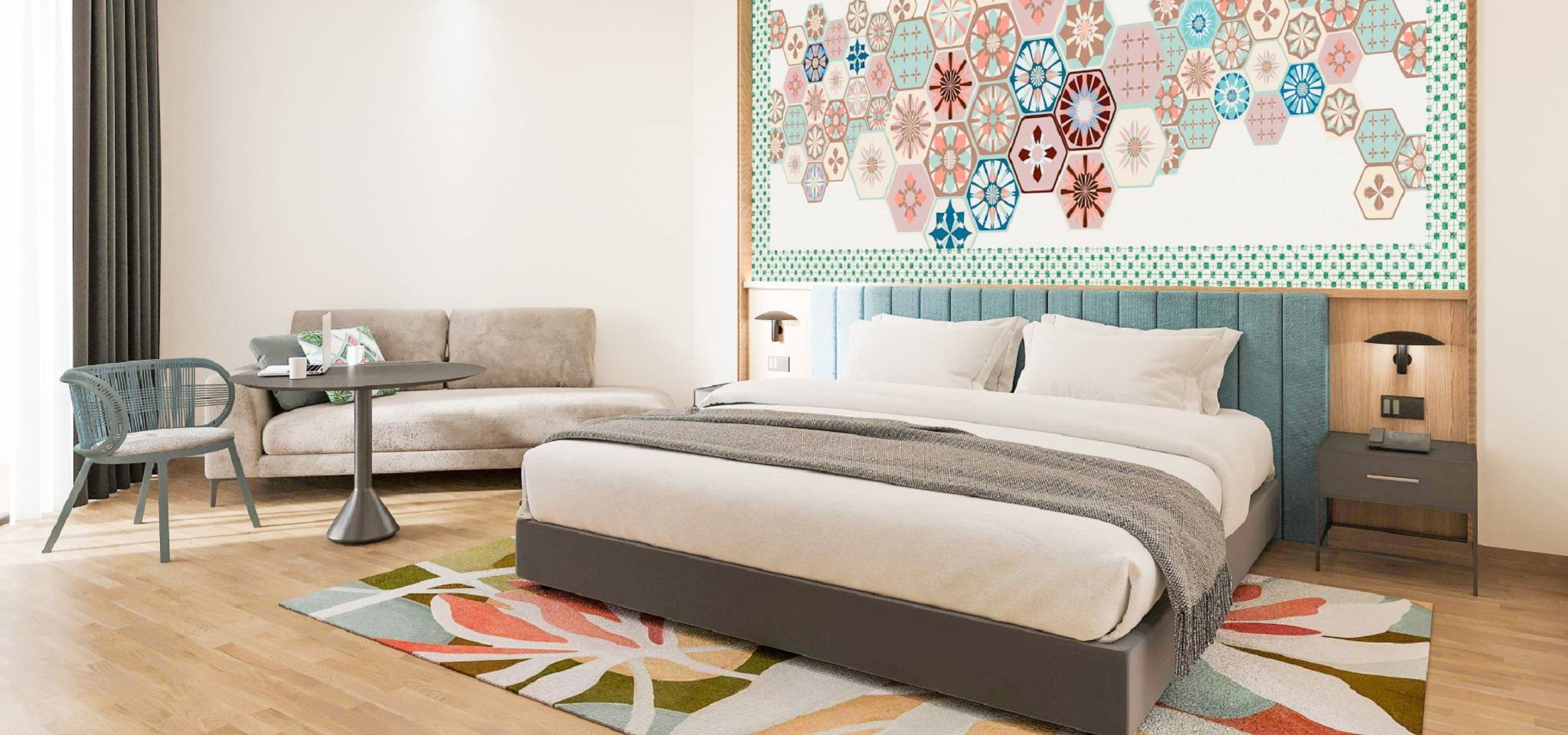 Triple King Size Bed