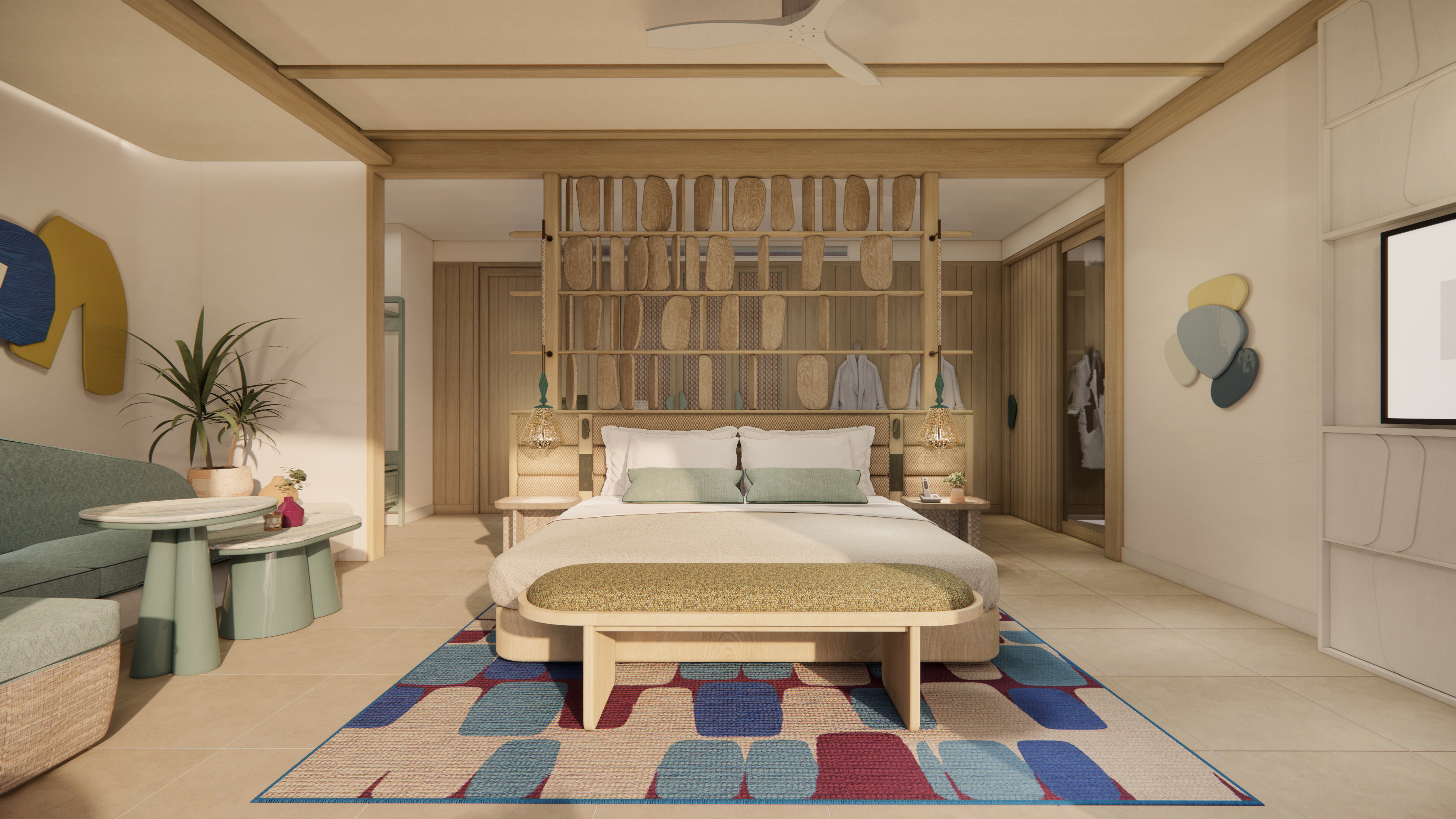 Double Ocean Front King Bed