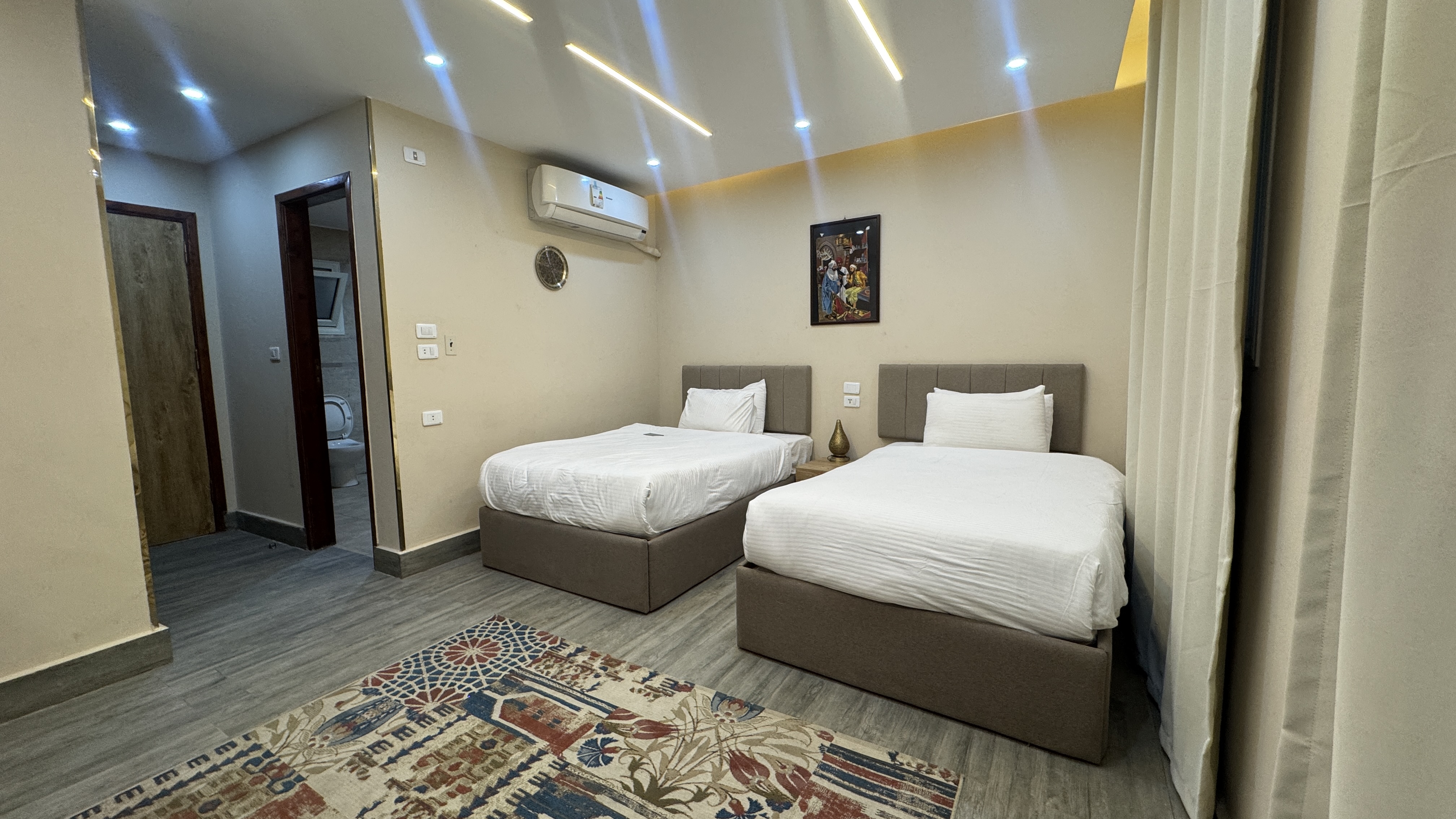 Double Two Double Beds with Views