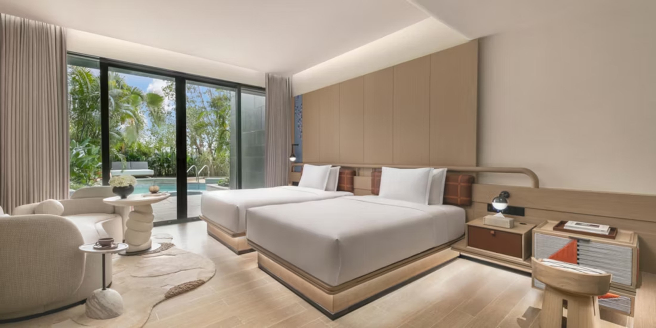 Quadruple Two Queen Beds