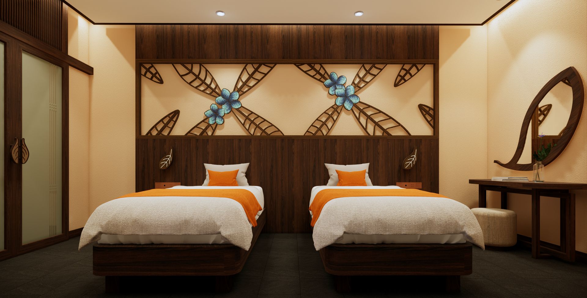 Family Room Garden View Two Bedrooms