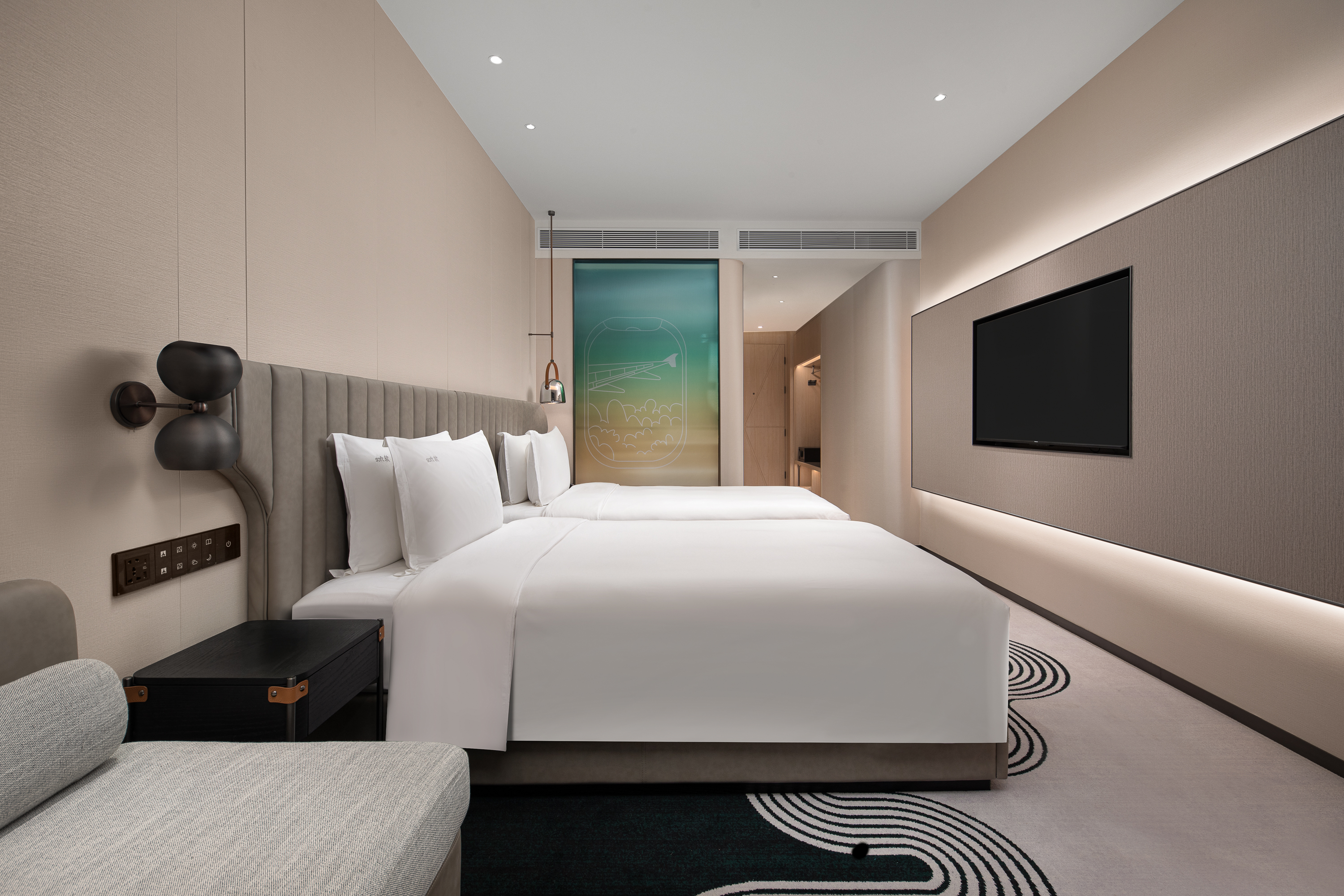 Quadruple Accessible Two Double Beds