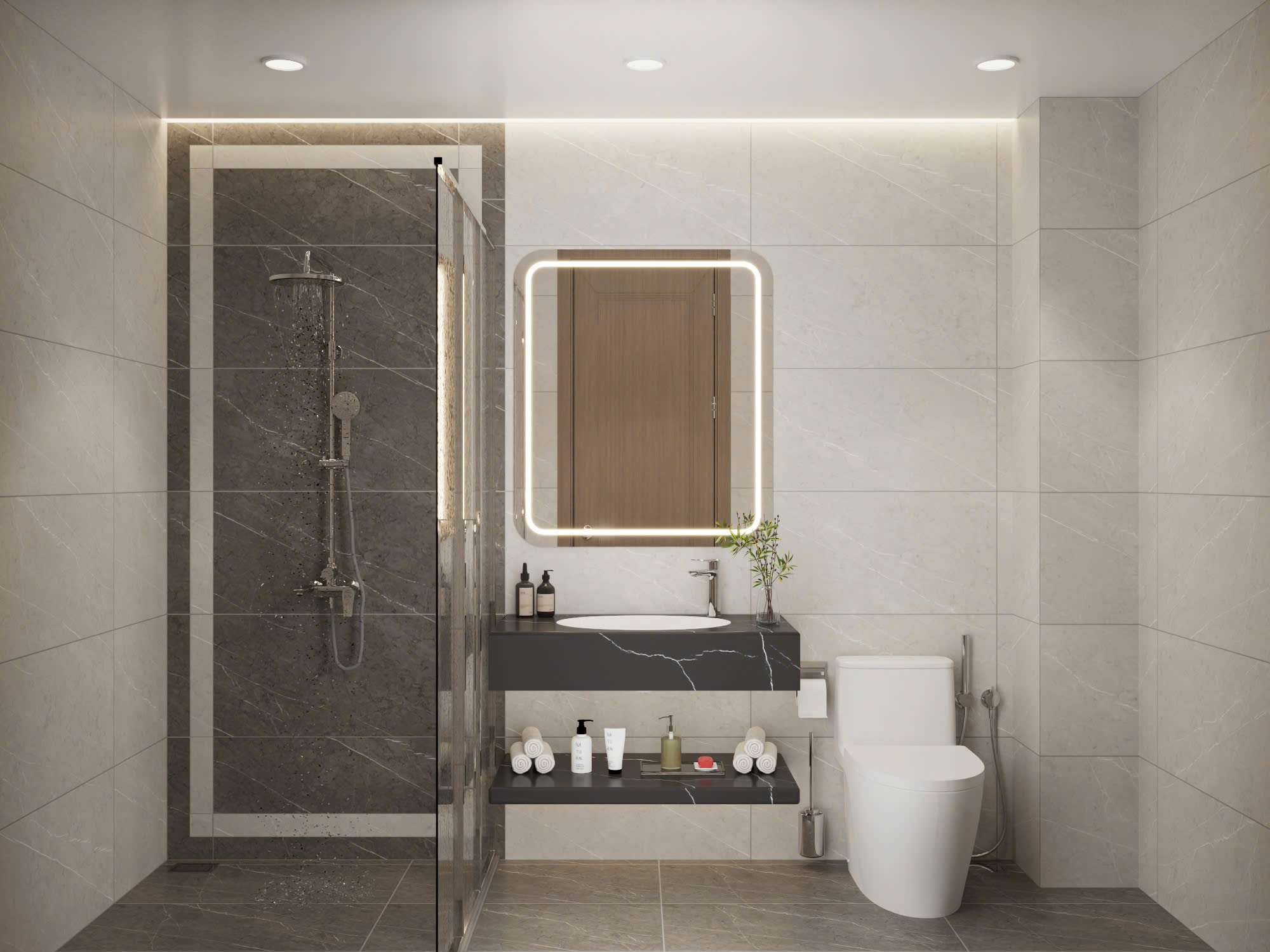 Twin Two Bedrooms One Bathroom