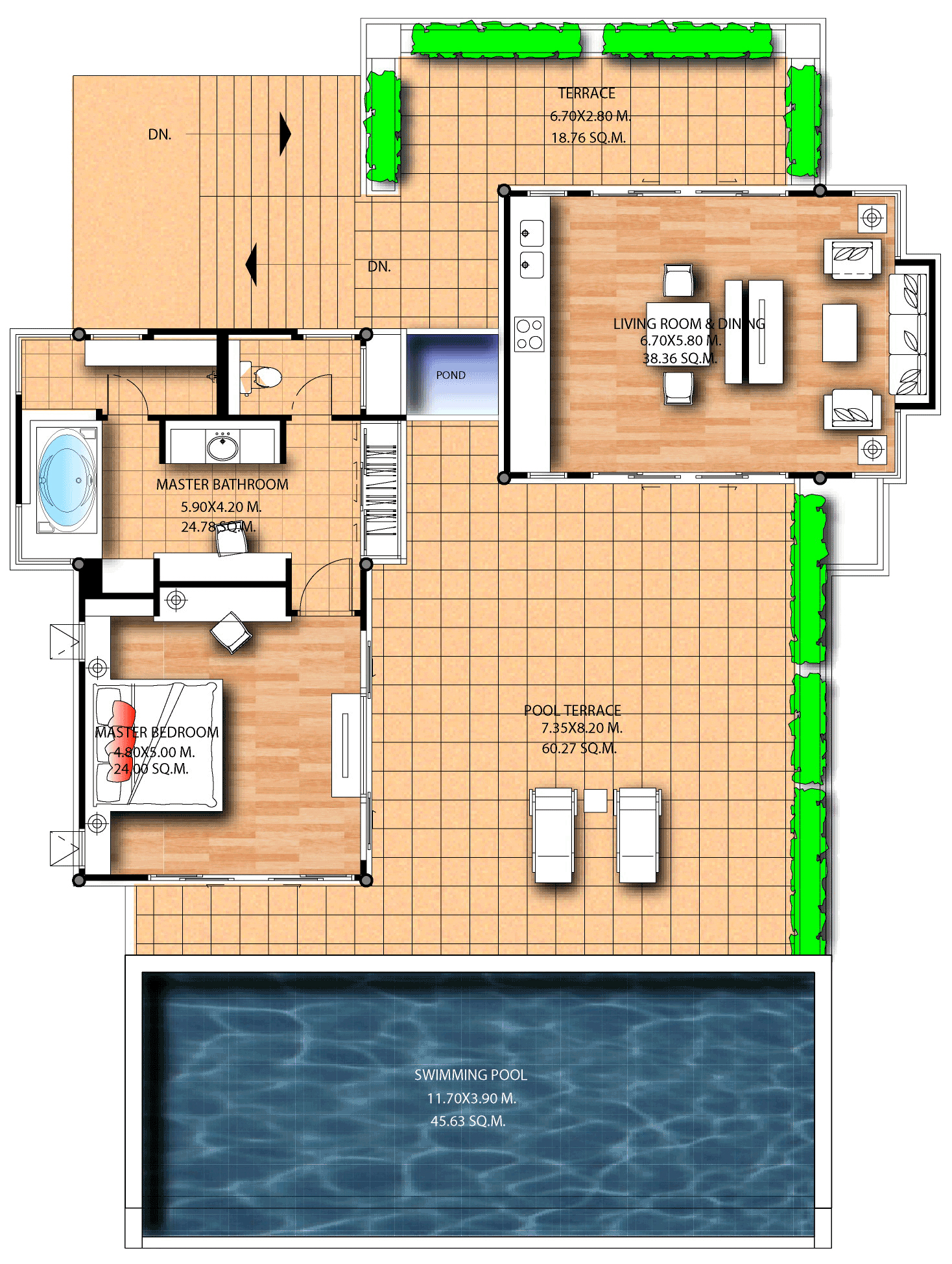 Villa Three Bedrooms with Private Pool