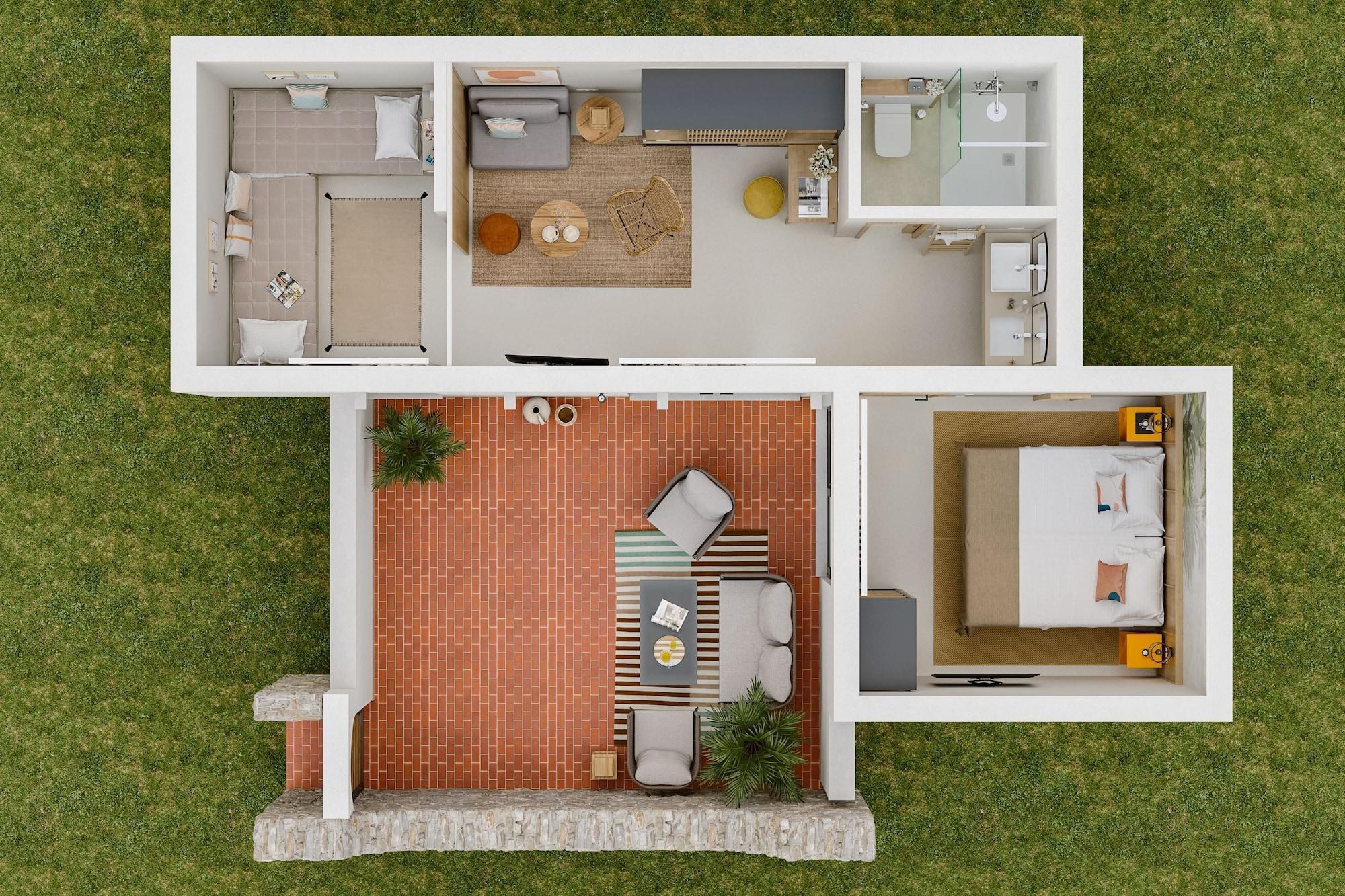 Family Room with Terrace